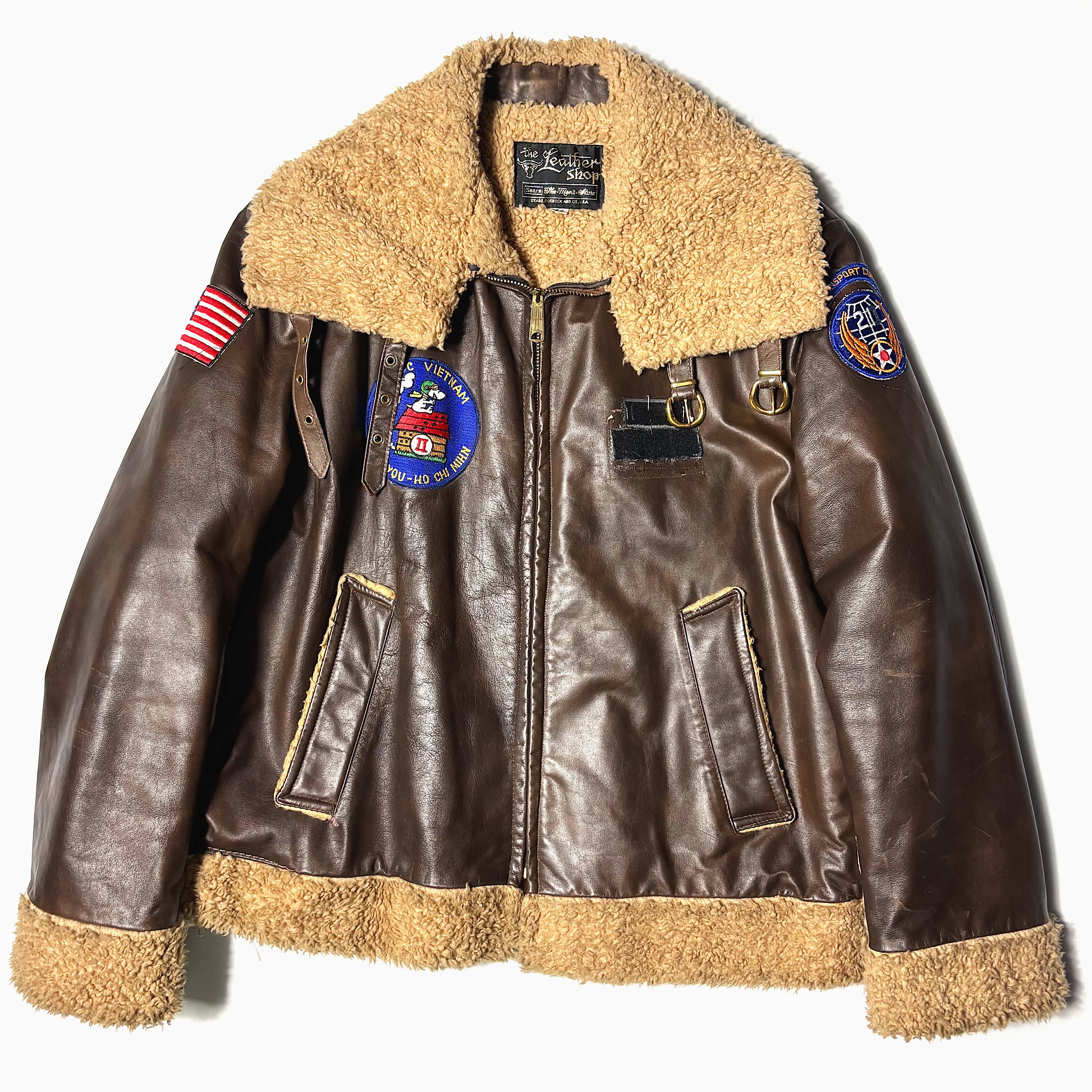 Vintage 60～70's【Sears the Leather Shop】"LADY BE GOOD II" Painted Mouton Jacket の画像 2
