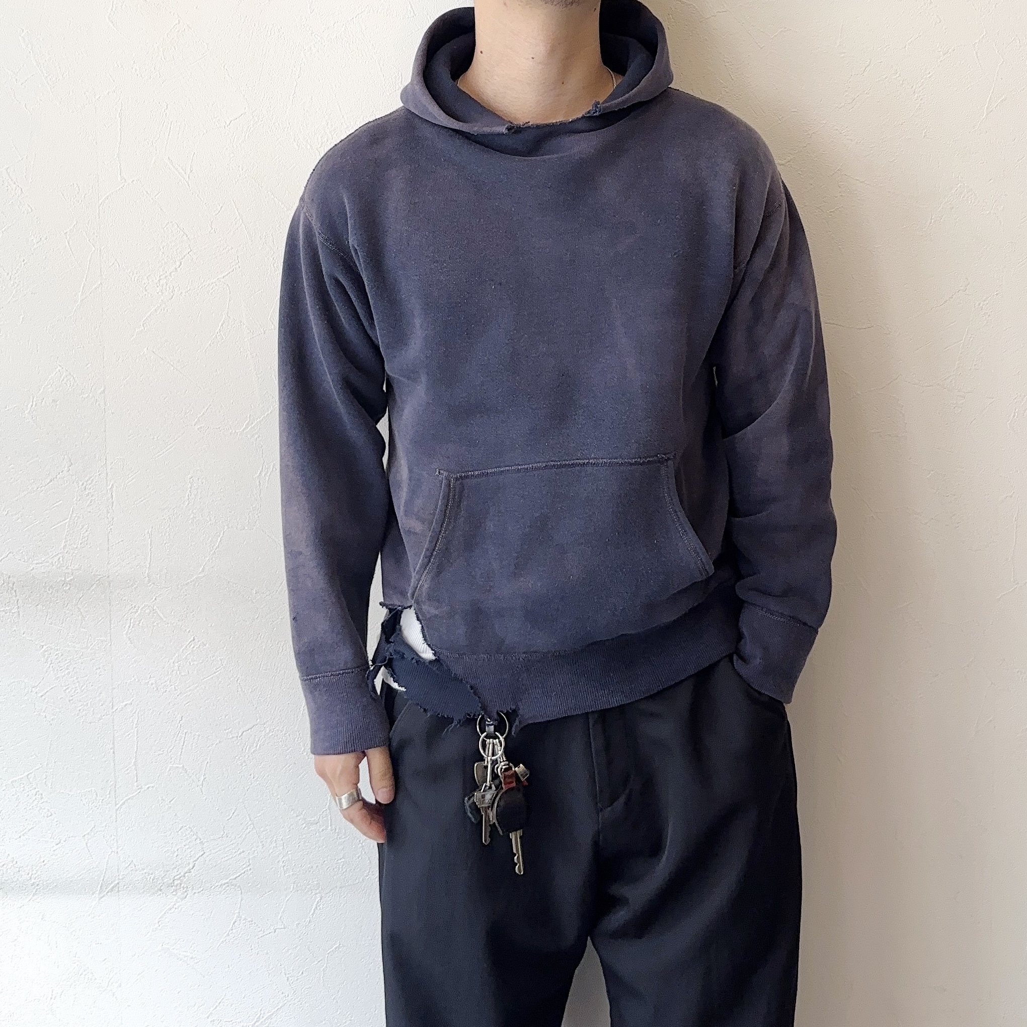 Vintage 60's【HANES】Grunge Hoodie の画像 3