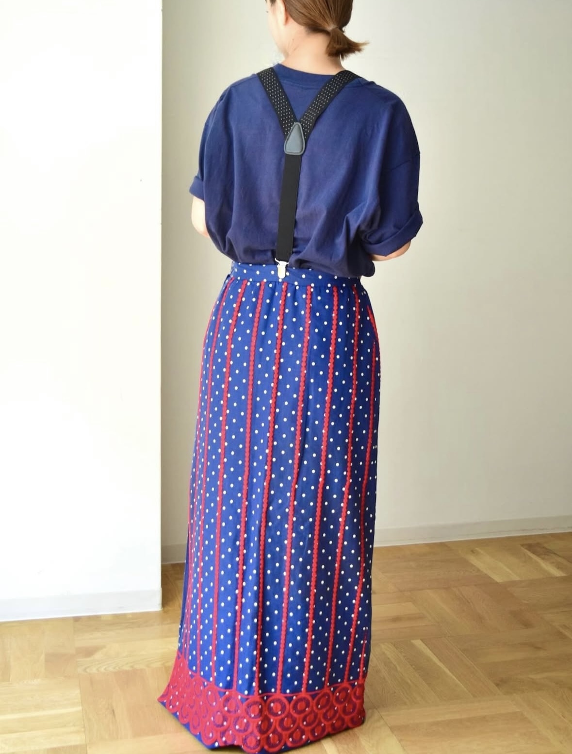 Dot pattern long skirt の画像 4