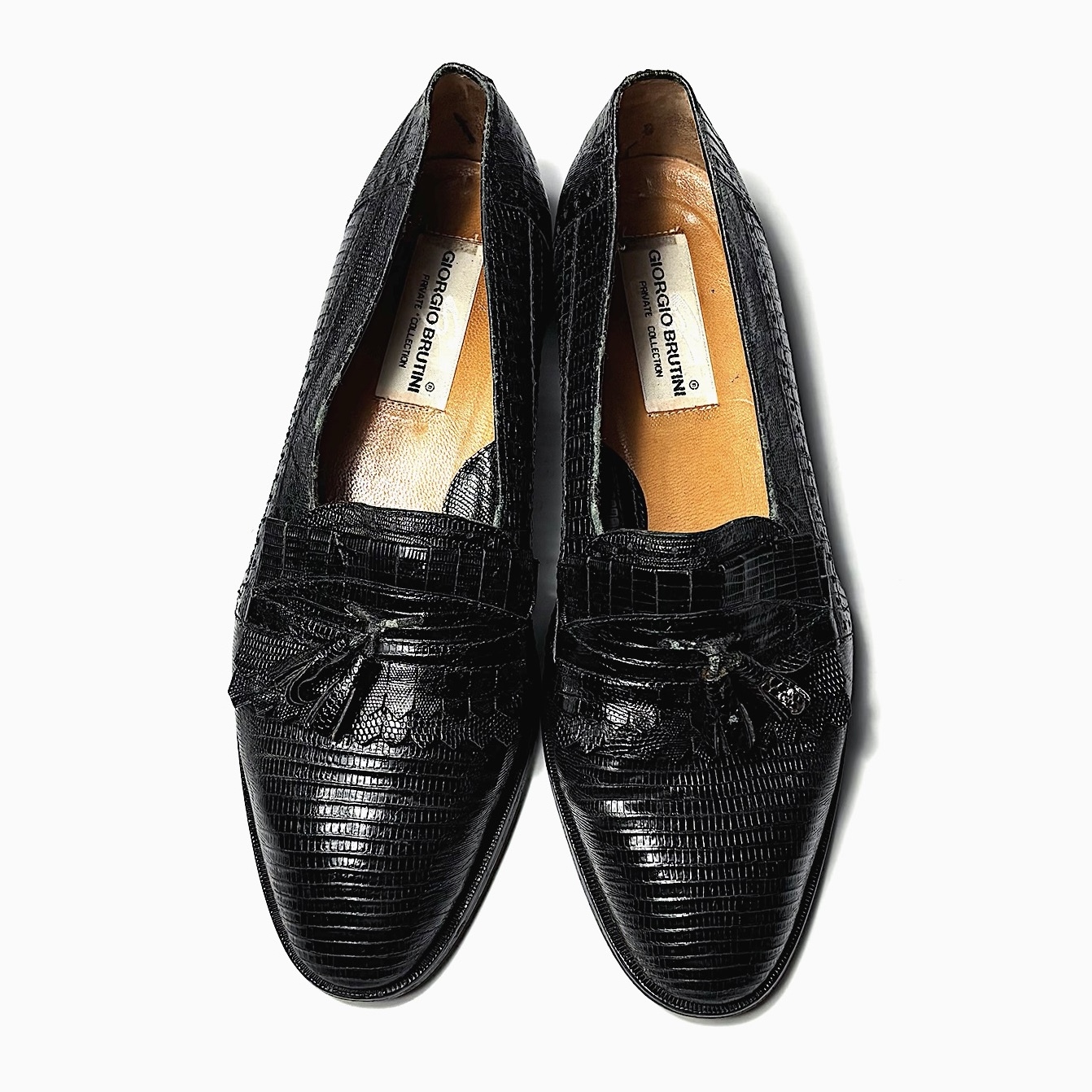 Vintage【GIORGIO BRUTINI】Tassel Leather Shoes の画像 3