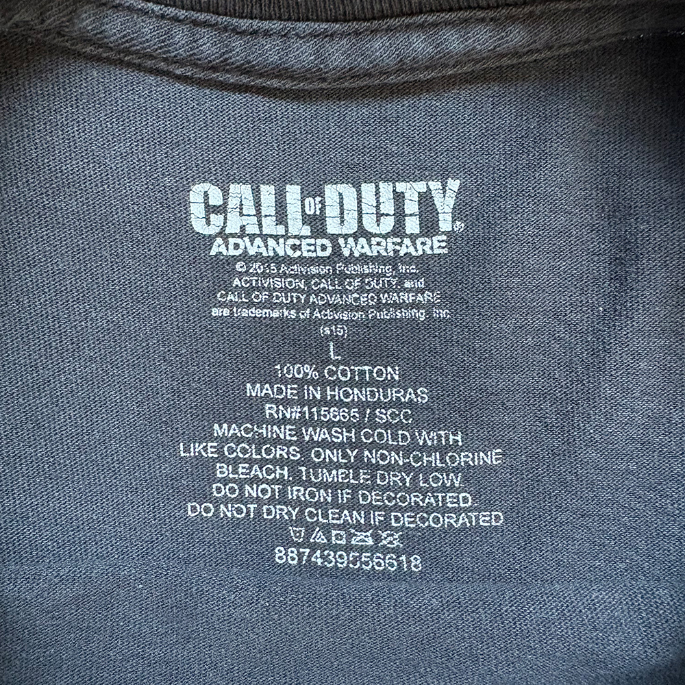 SQUARE ENIX Call of Duty: Advanced Warfare（CoD:AW/コール オブ デューティ アドバンスド・ウォーフェア）【古着/Tシャツ】