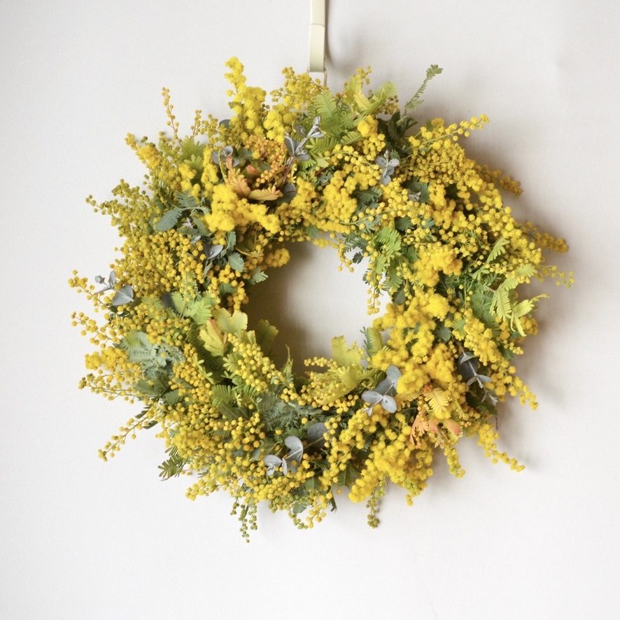 ミモザリース 30cm 花アトリエschelmin