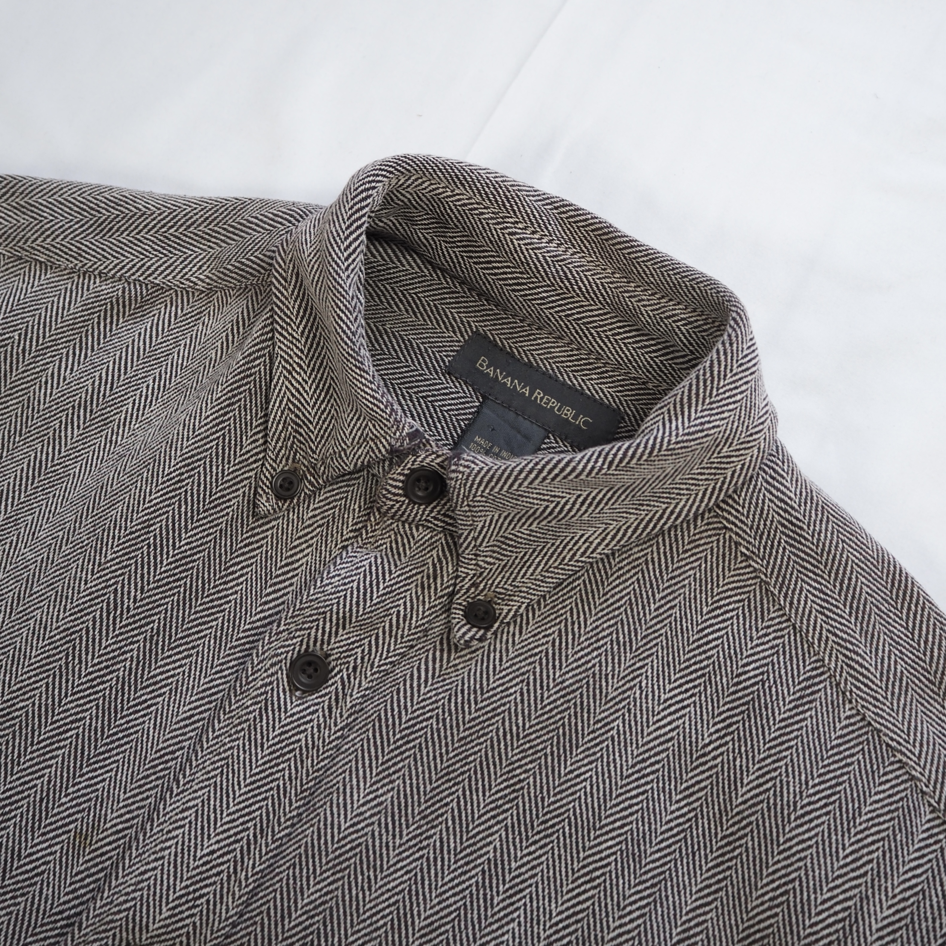 Banana Republic ヘヴィネル グレー Mサイズ の画像 8