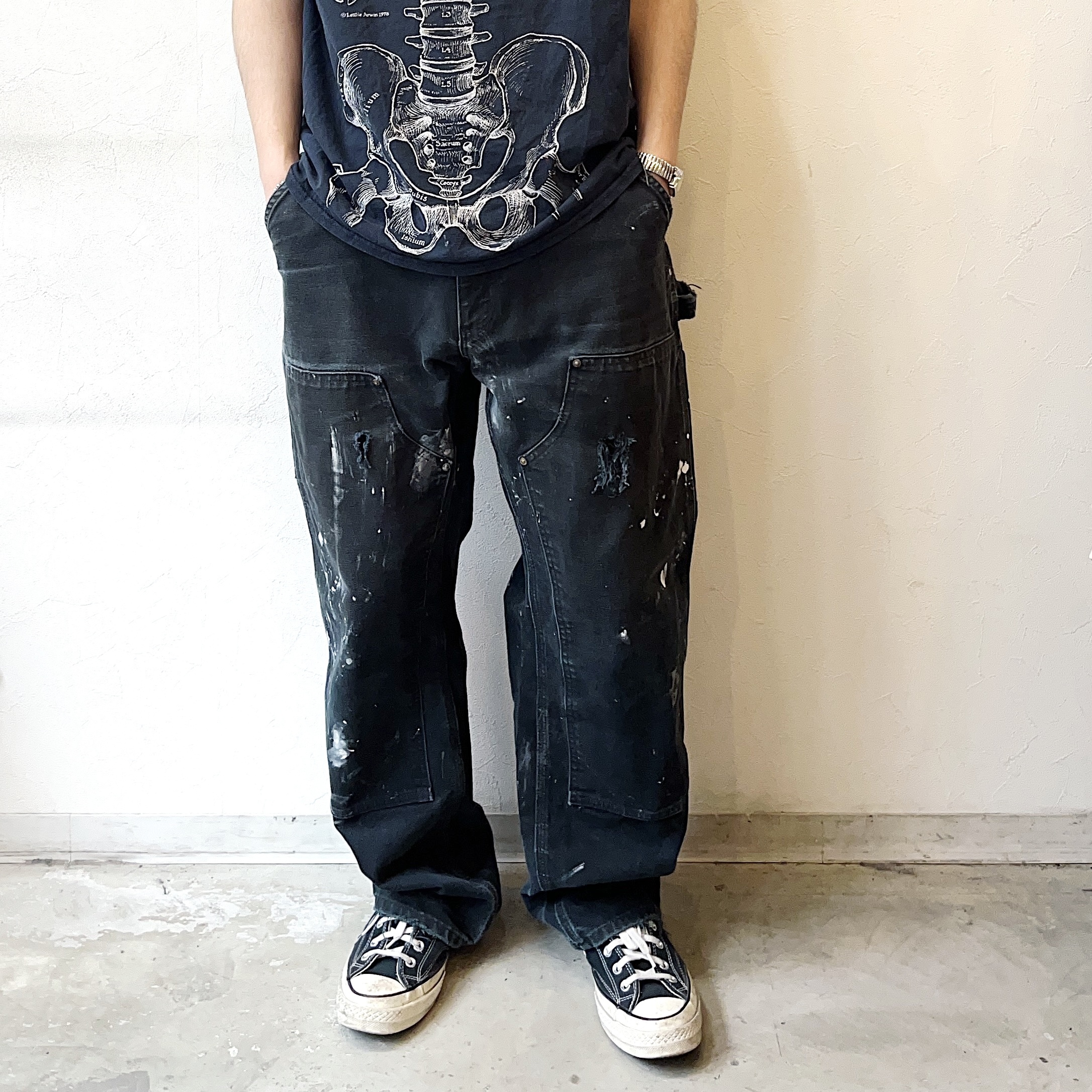 90～00's【Carhartt】Grunge Double Knee Painter Pants の画像 3