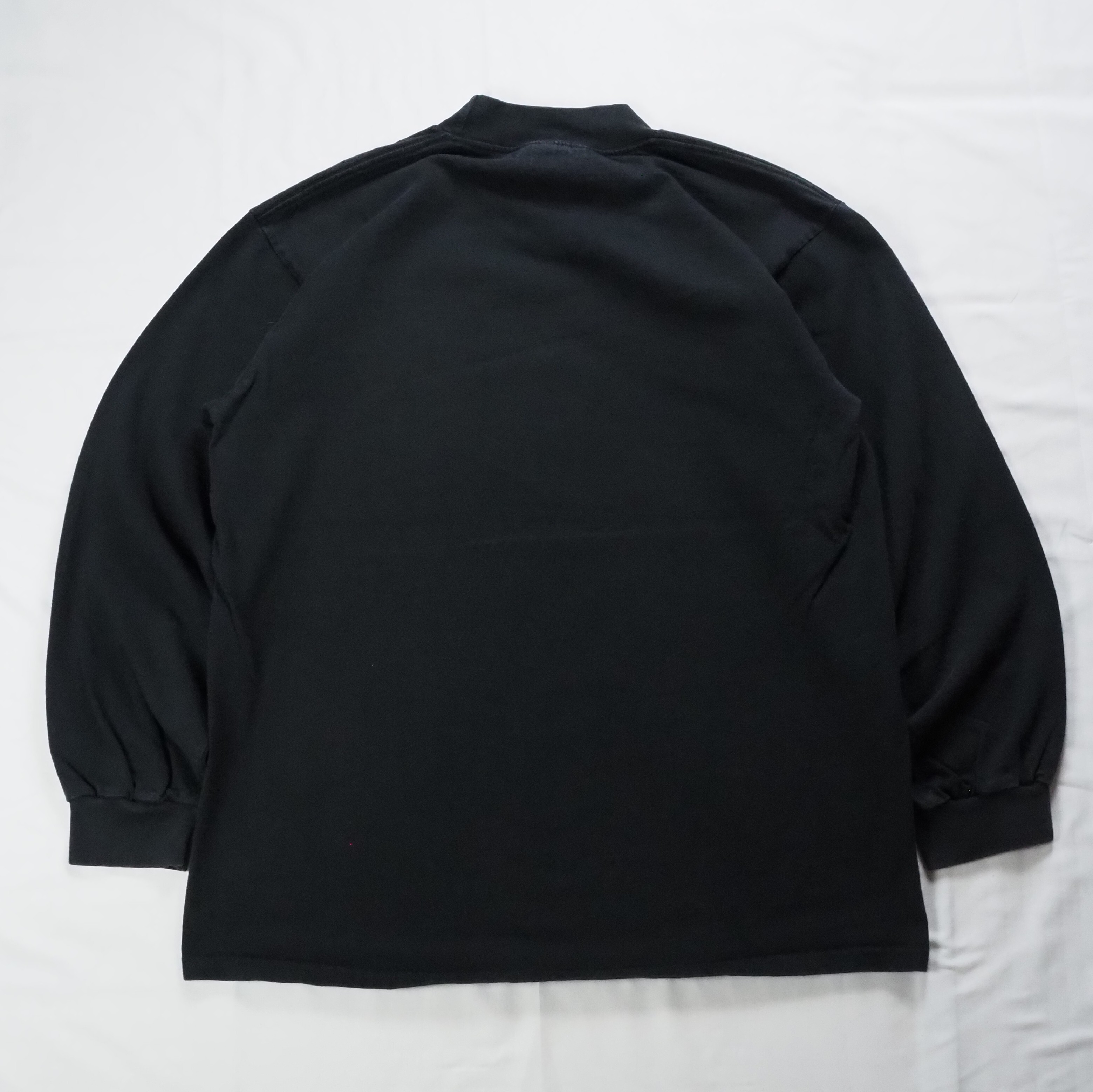 90's〜 NIKE ロンT ブラック Lサイズ モックネック の画像 11