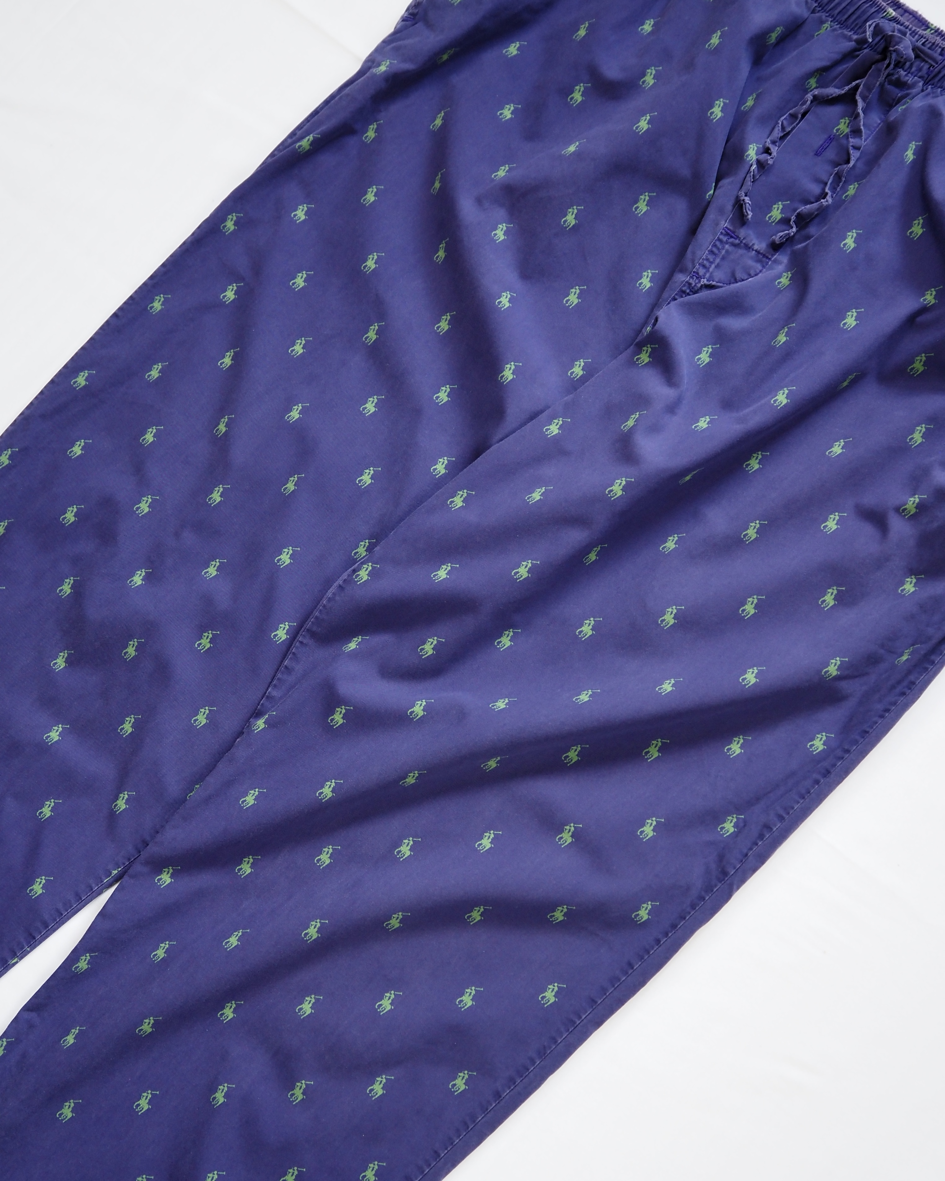 90’s Ralph Lauren パジャマパンツ 総柄 パープル Lサイズ の画像 7