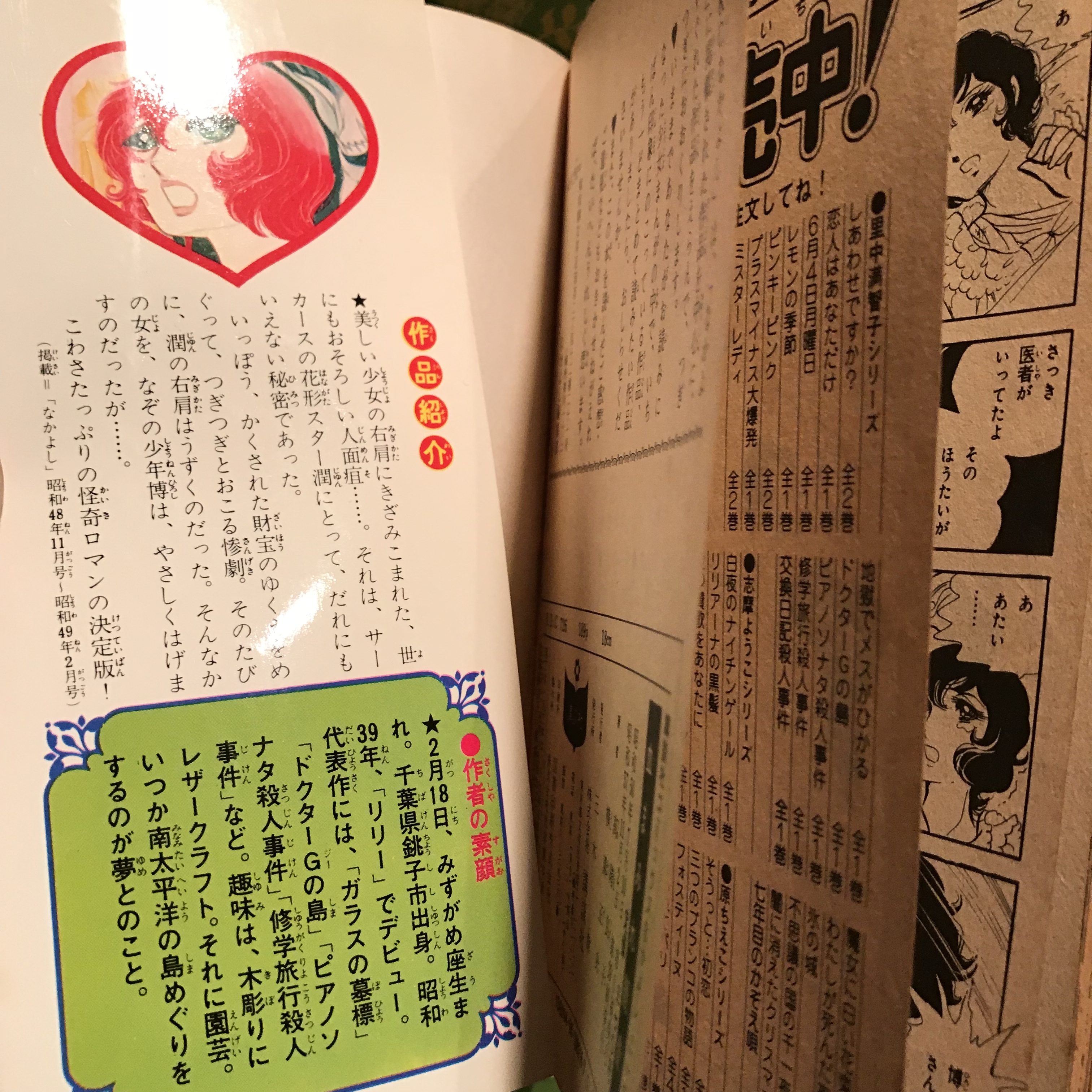 昭和怪奇ロマン漫画 血まみれ観音 高階良子 原作横溝正史 昭和57年 講談社コミックスなかよし 実用外百貨店 レトロ珍品 モラトリアム