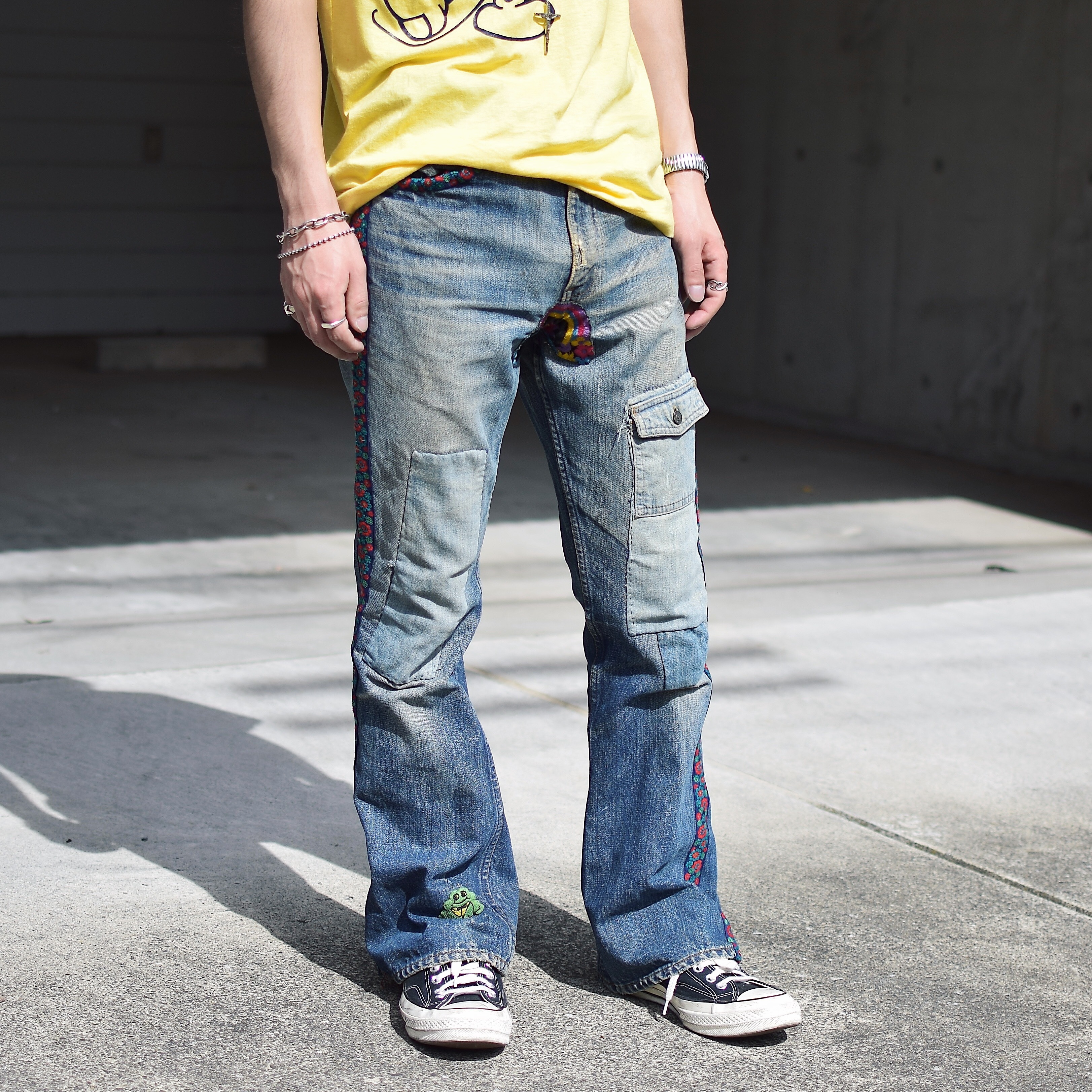 Vintage 60〜70's【Levi's】Big E Hippie Flare Denim Pants の画像 3