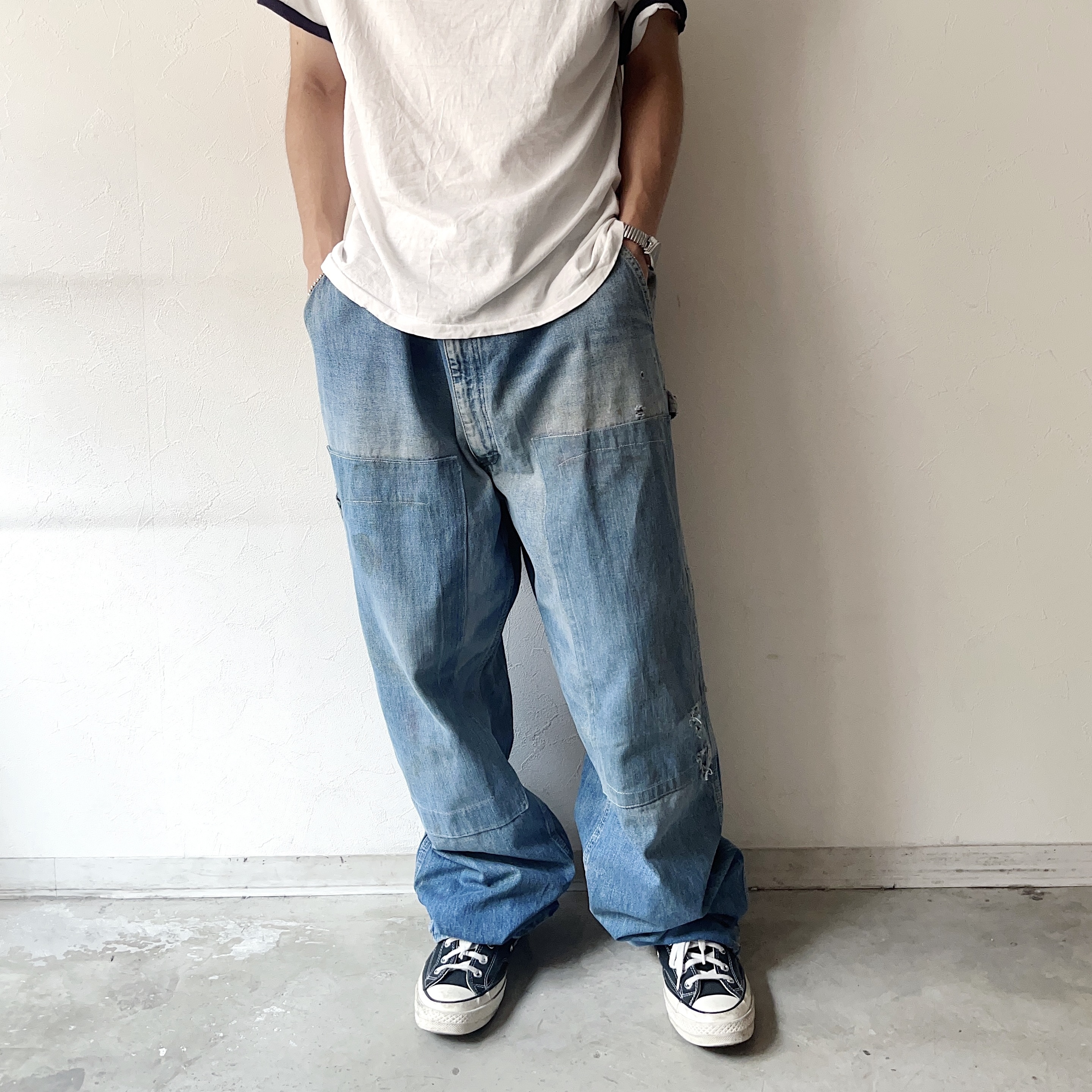 Vintage 60～70's【OSHKOSH】Grunge Denim Pants の画像 3