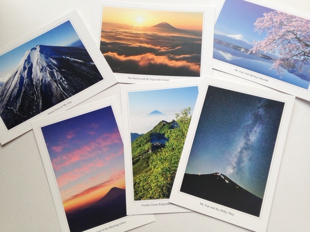 【送料無料キャンペーン!】富士山写真家オイ 富士山カラーポストカード6枚セット | 富士山とともに WEBショップ