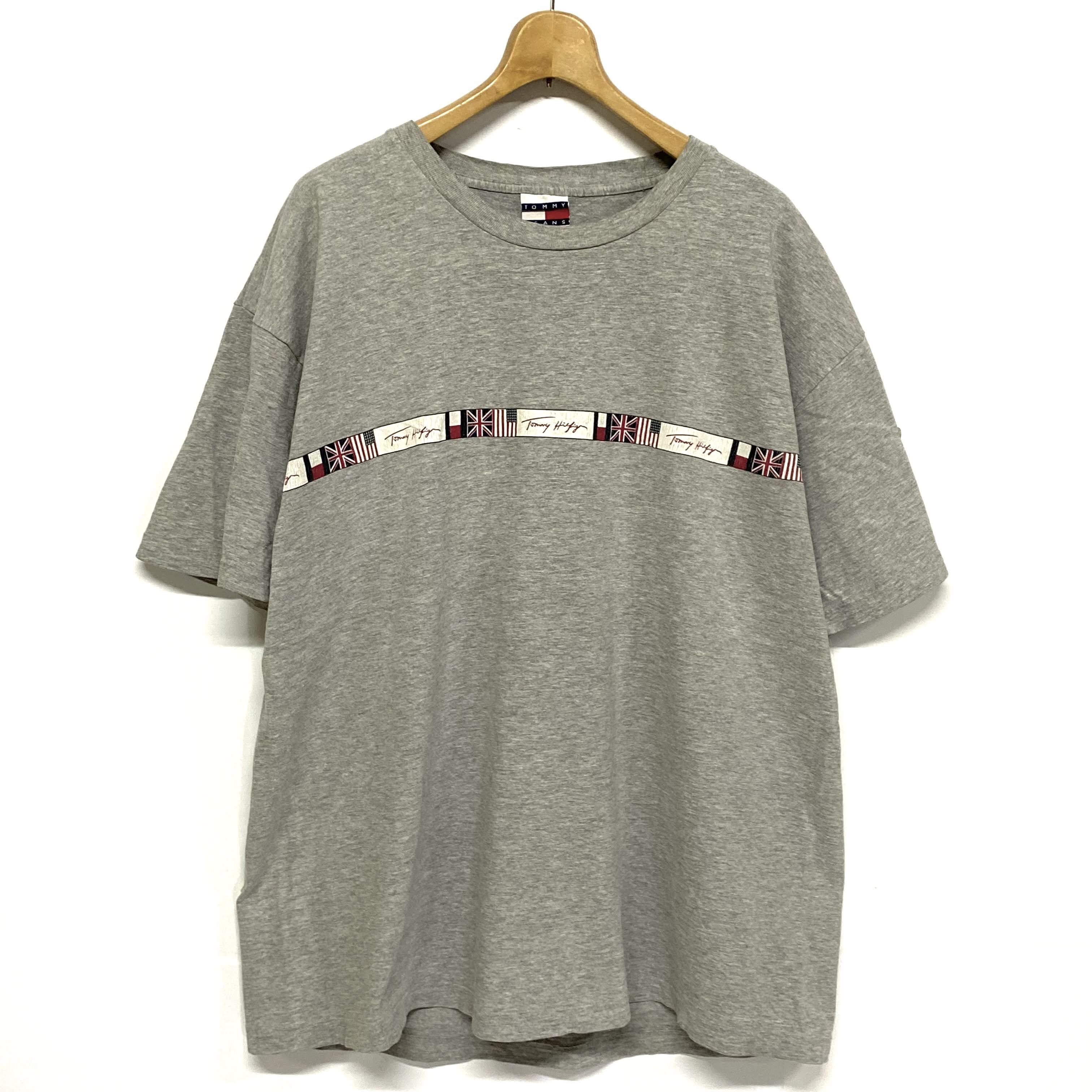 Usa製 Tommy Hilfiger トミーヒルフィガー Tシャツ メンズxl 古着 Sa