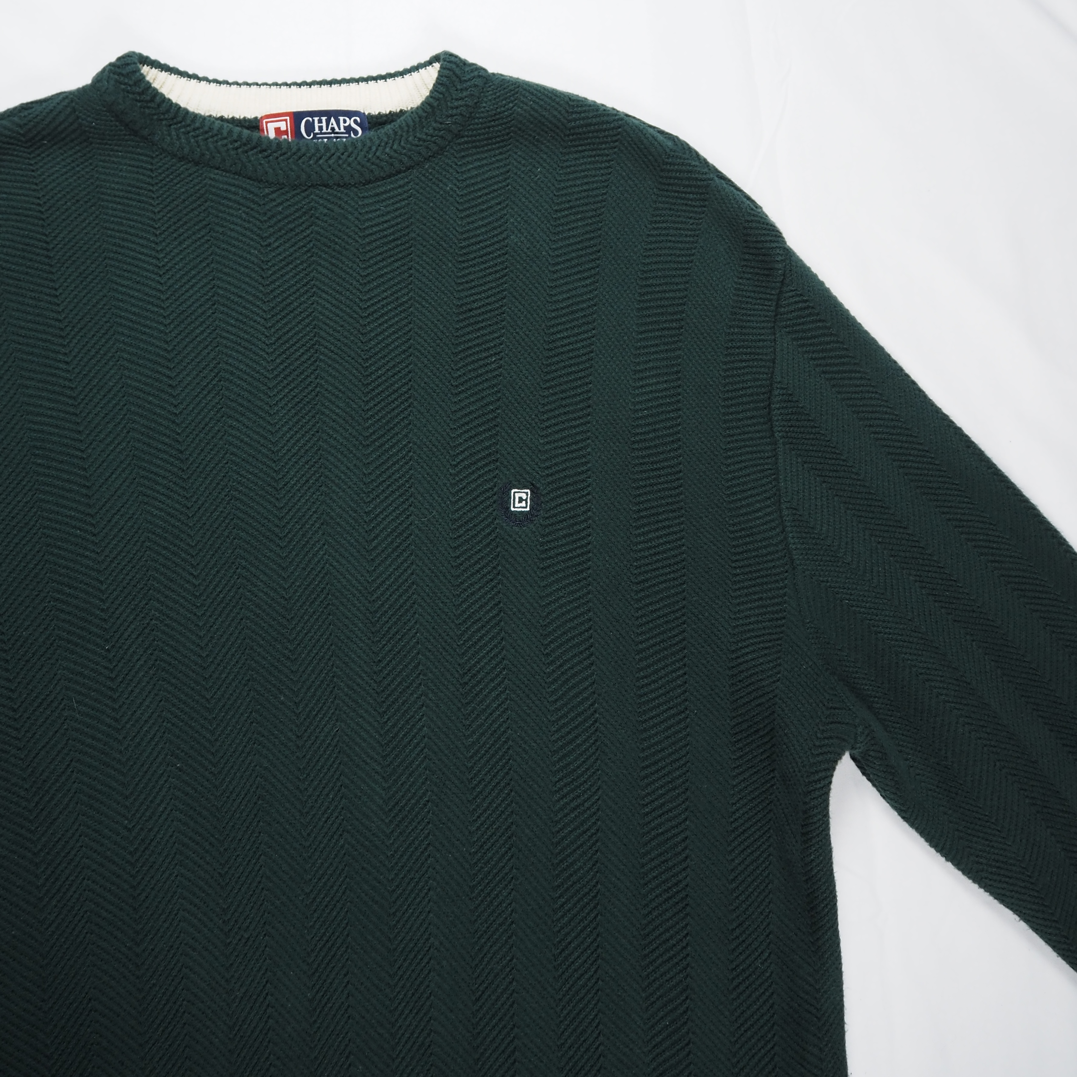 Chaps コットンニット グリーン Lサイズ の画像 4