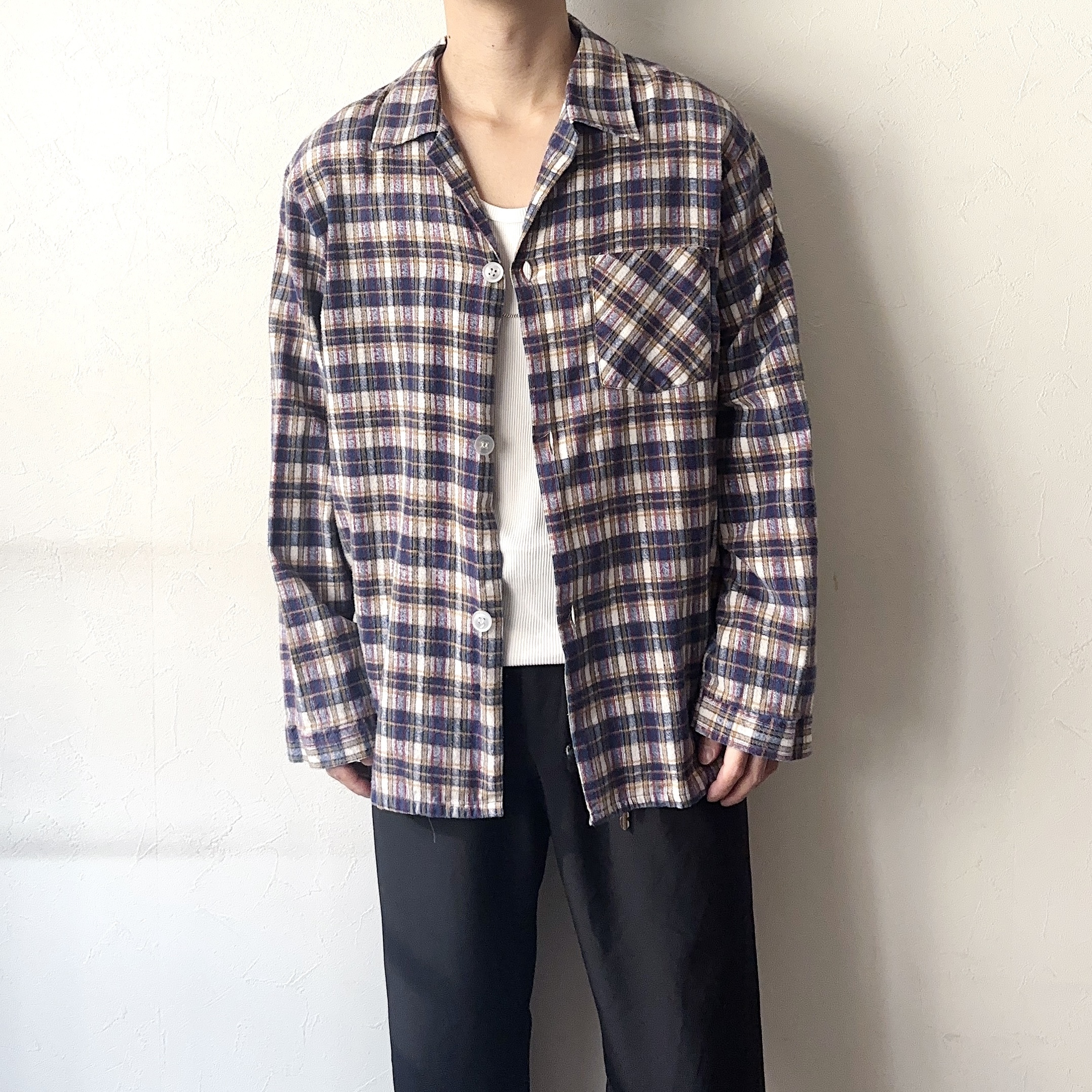 Vintage 70's【Sears】Print Flannel Shirt の画像 3