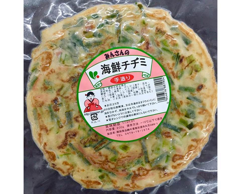 冷凍みんさんの海鮮チヂミ(200g1枚) - 画像1