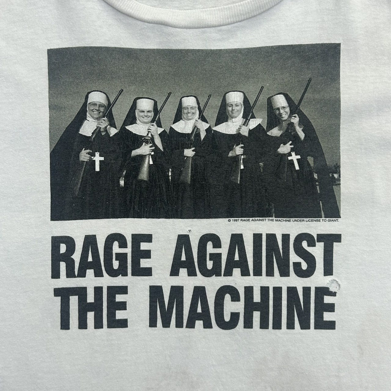 90s Rage Against The Machine フォトロゴ Tシャツ グランジ フェード Fits XL の画像 4