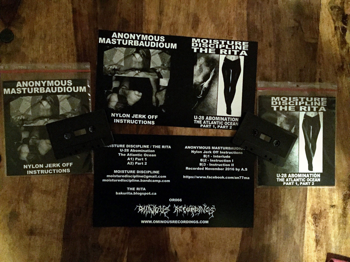 Moisture Discipline & The Rita - U-28 Abomination, The Atlantic Ocean / Anonymous Masturbaudioum - Nylon Jerk Off Instructions Tape - 画像2