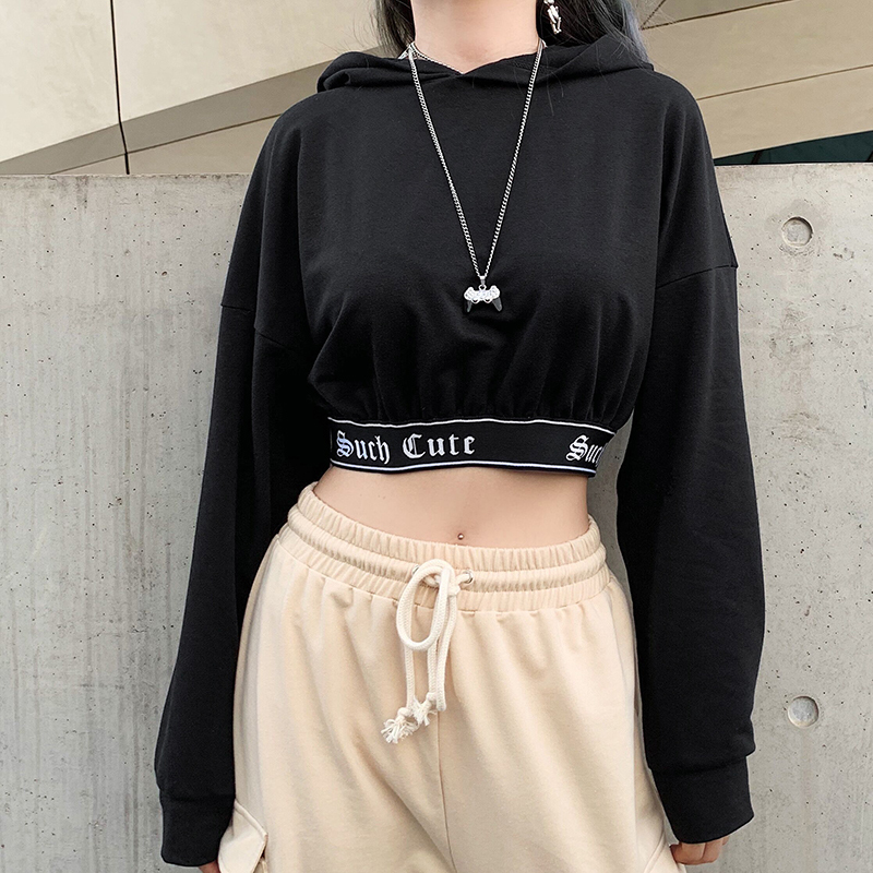 バックロゴ フード付き カットソー プルオーバー パーカー 超丈短 ショート丈 ウエストゴム ロゴ ストリート クール オシャレ カッコいい ダンス ヒップホップ Tp16 Ladys Paradise バックロゴ フード付き カットソー プルオーバー パーカー 超丈短 ショート丈 ウエストゴム ロゴ ストリート クール オシャレ カッコいい ダンス ヒップホップ Tp16 Ladys Paradise