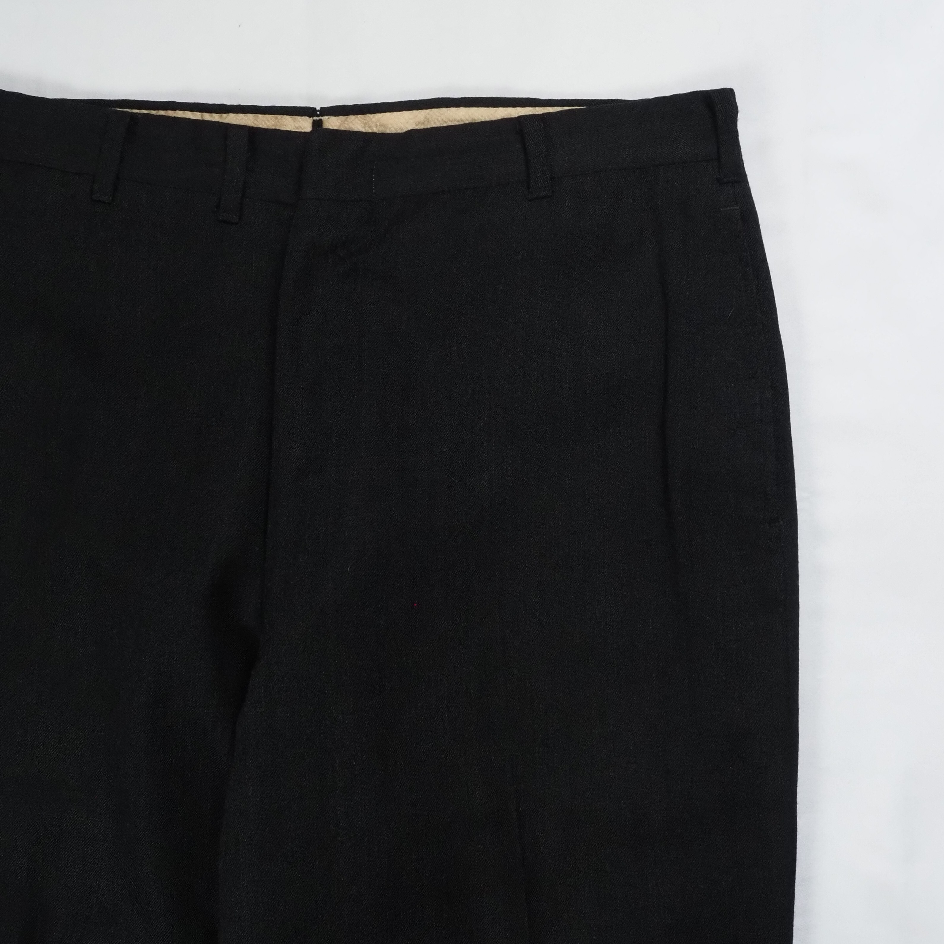 【9/23 20:00入荷】50's ウールスラックス ブラック アルミジップ の画像 4