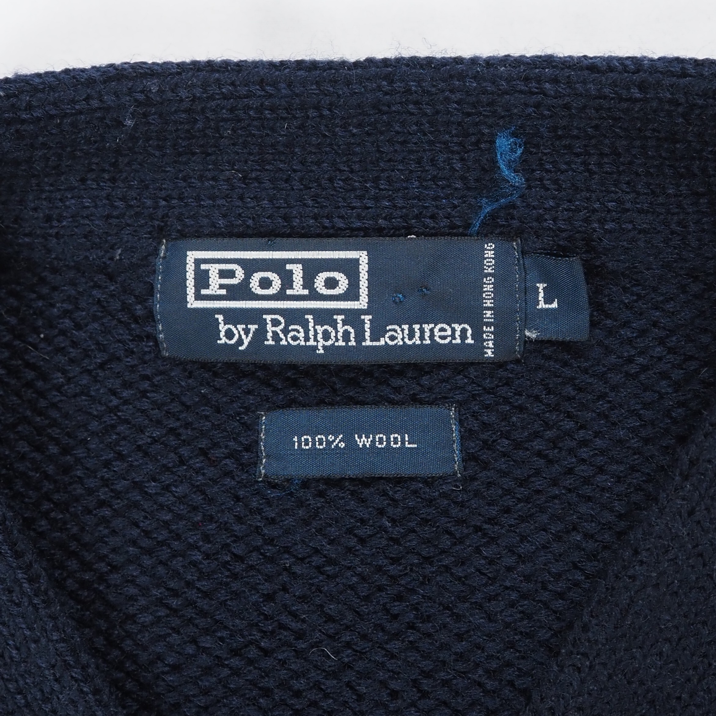 【9/23 20:00入荷】90's Ralph Lauren ウールニット Lサイズ グッドコンディション の画像 6