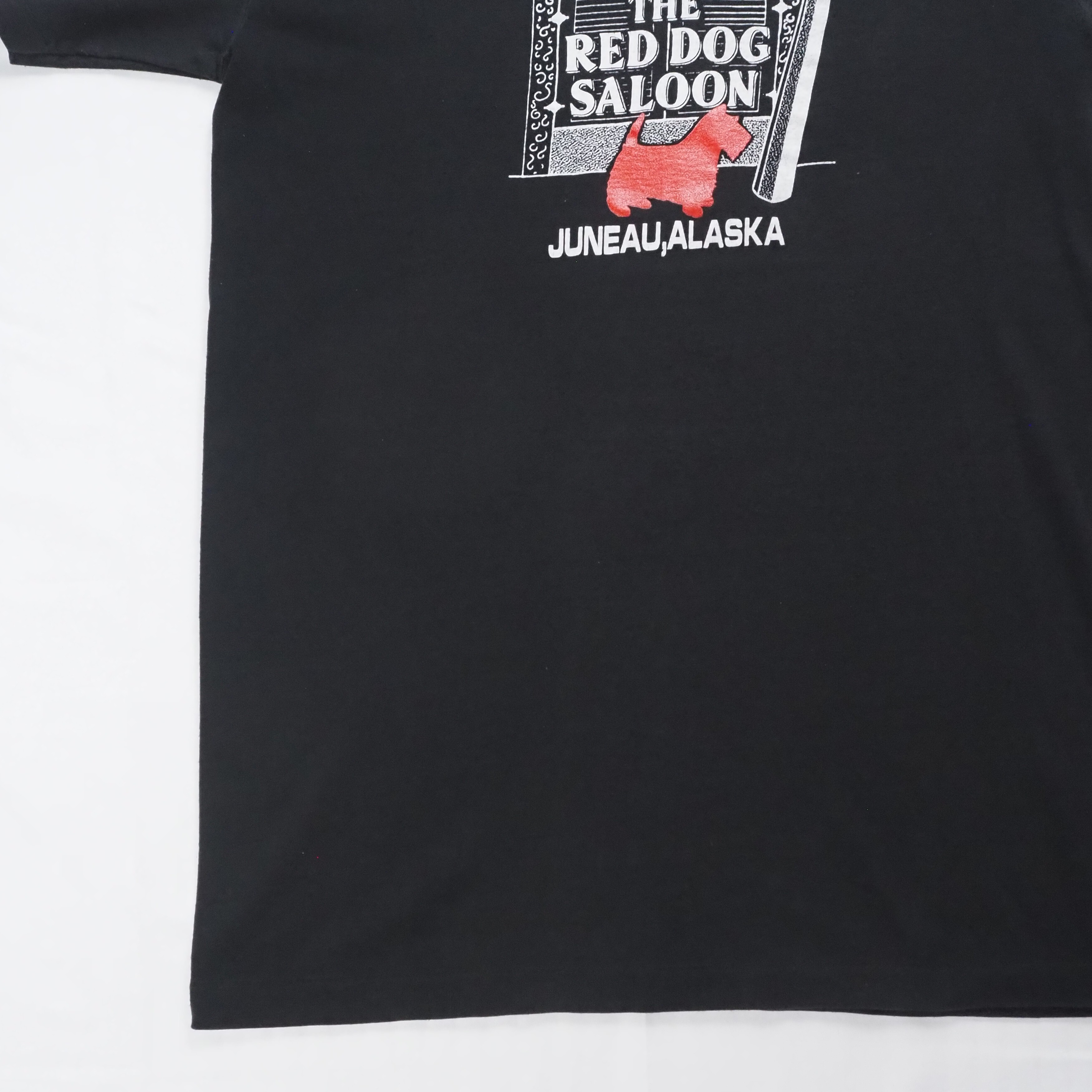 90's アラスカ バーTシャツ Lサイズ ブラック の画像 8