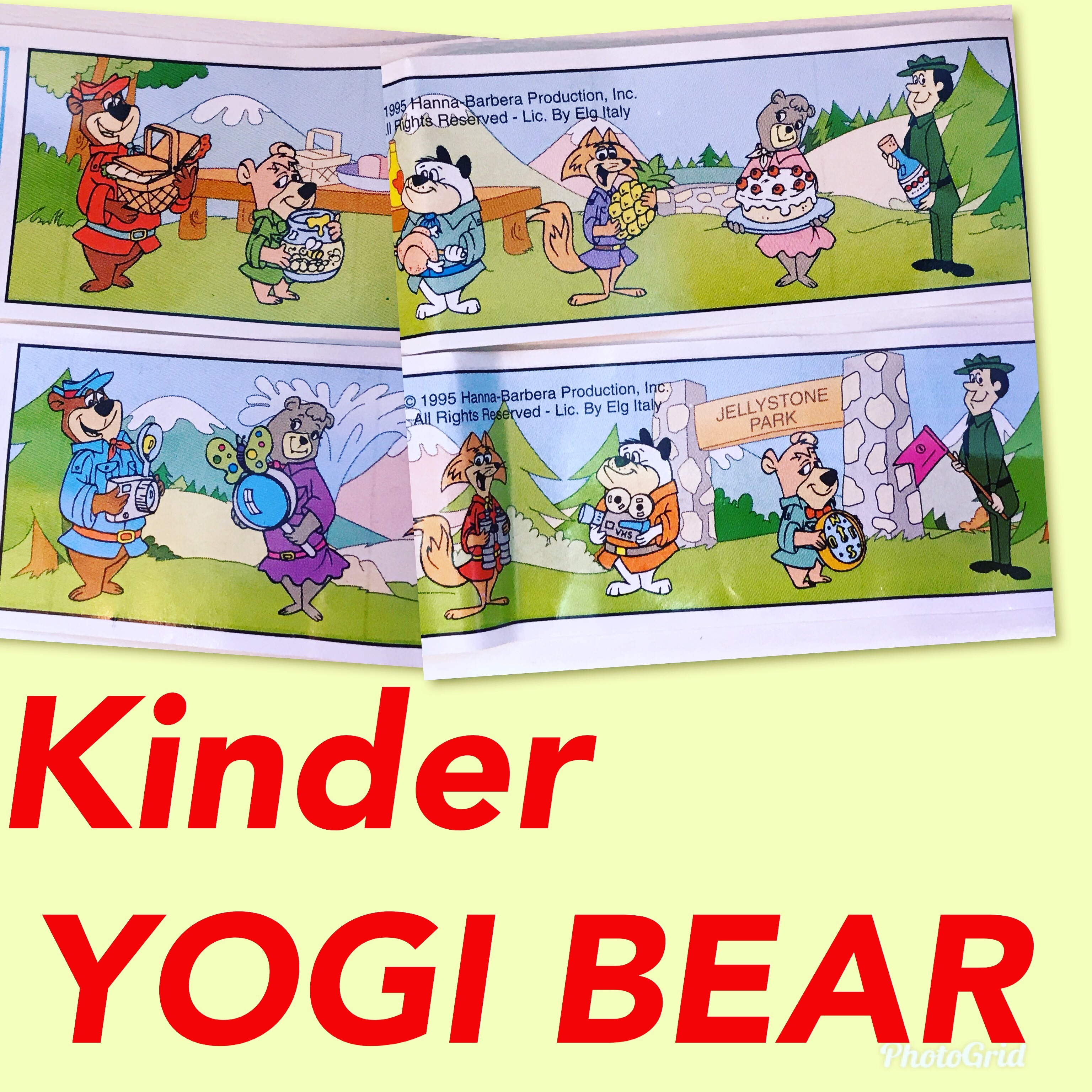 キンダーサプライズ ヨギベア Cindy Bear フィギュア ハンナバーベラ 1995年製 福岡 大名のおもちゃ屋 トイズヘッド
