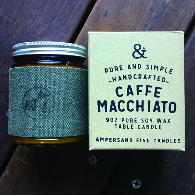 9oz Amber Jar Candle -CAFE MACCHIATO- キャンドル Candles - 画像1