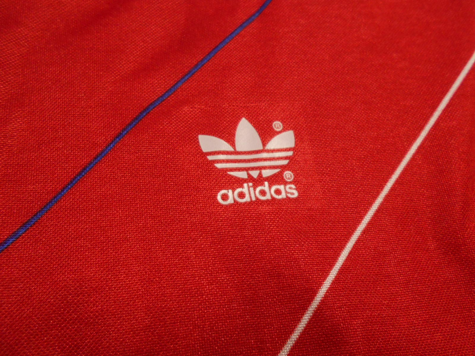 Adidas アディダス 未洗い ロング ｔシャツ ｍ 赤 サッカー 西ドイツ ヨーロッパ古着 Ac533 古着屋 ジョージア