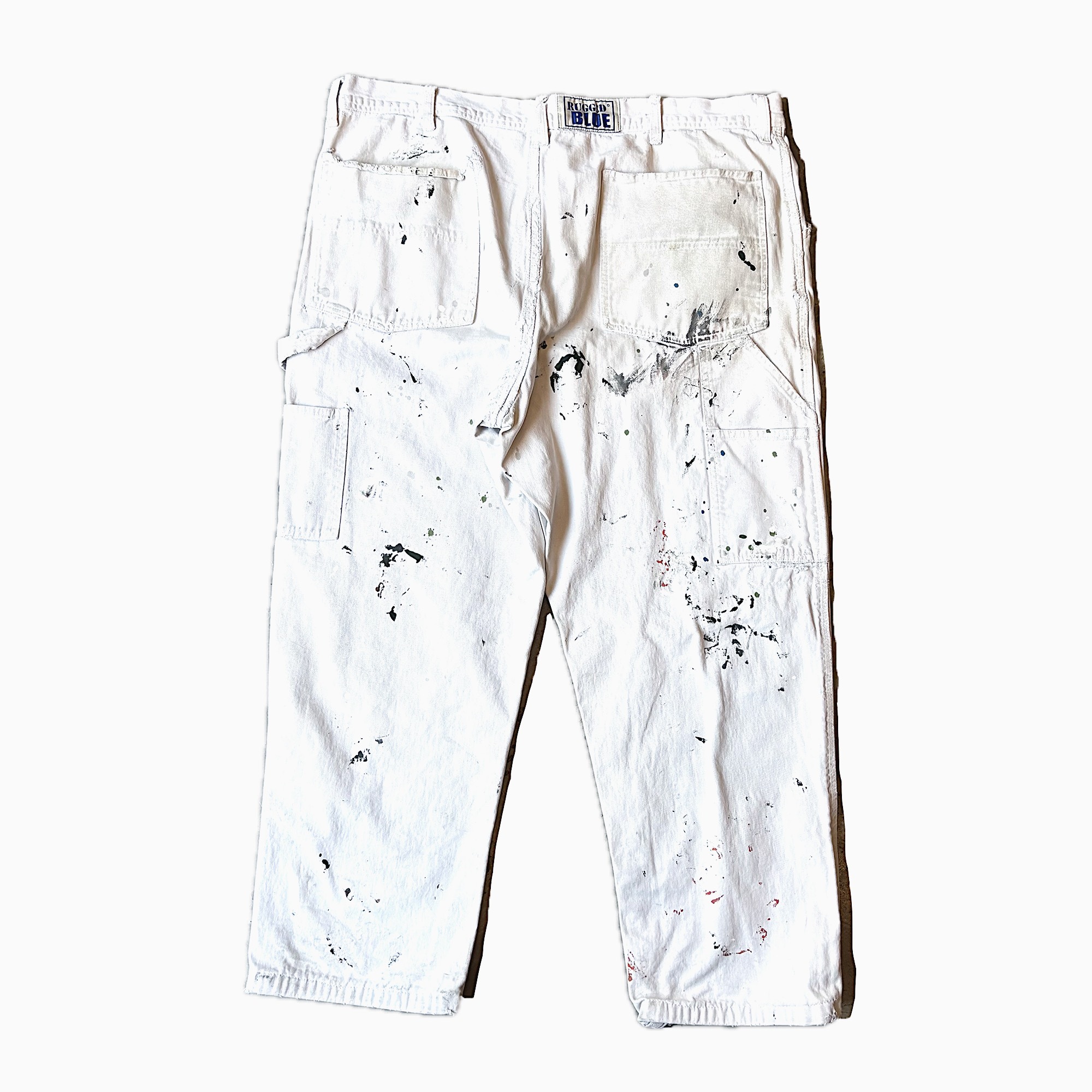 Y2K【RUGGED BLUE】Grunge Painter Pants の画像 2