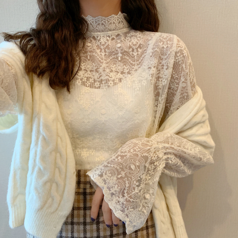 トップス レディース シャツ ブラウス レース 透け感 シフォン 長袖 韓国 春 夏 秋 10代 代 30代 スタンドカラー プルオーバー 総レース エレガント きれいめ シャツ ブラウス コーデ 白ブラウス 無地 ボリューム袖 重ね着 細見え セクシー ガーリー フレア袖 ベージュ トップス レディース シャツ ブラウス レース 透け感 シフォン 長袖 韓国 春 夏 秋 10代 代 30代 スタンドカラー プルオーバー 総レース エレガント きれいめ シャツ ブラウス コーデ 白ブラウス 無地 ボリューム袖 重ね着 細見え セクシー ガーリー フレア袖 ベージュ