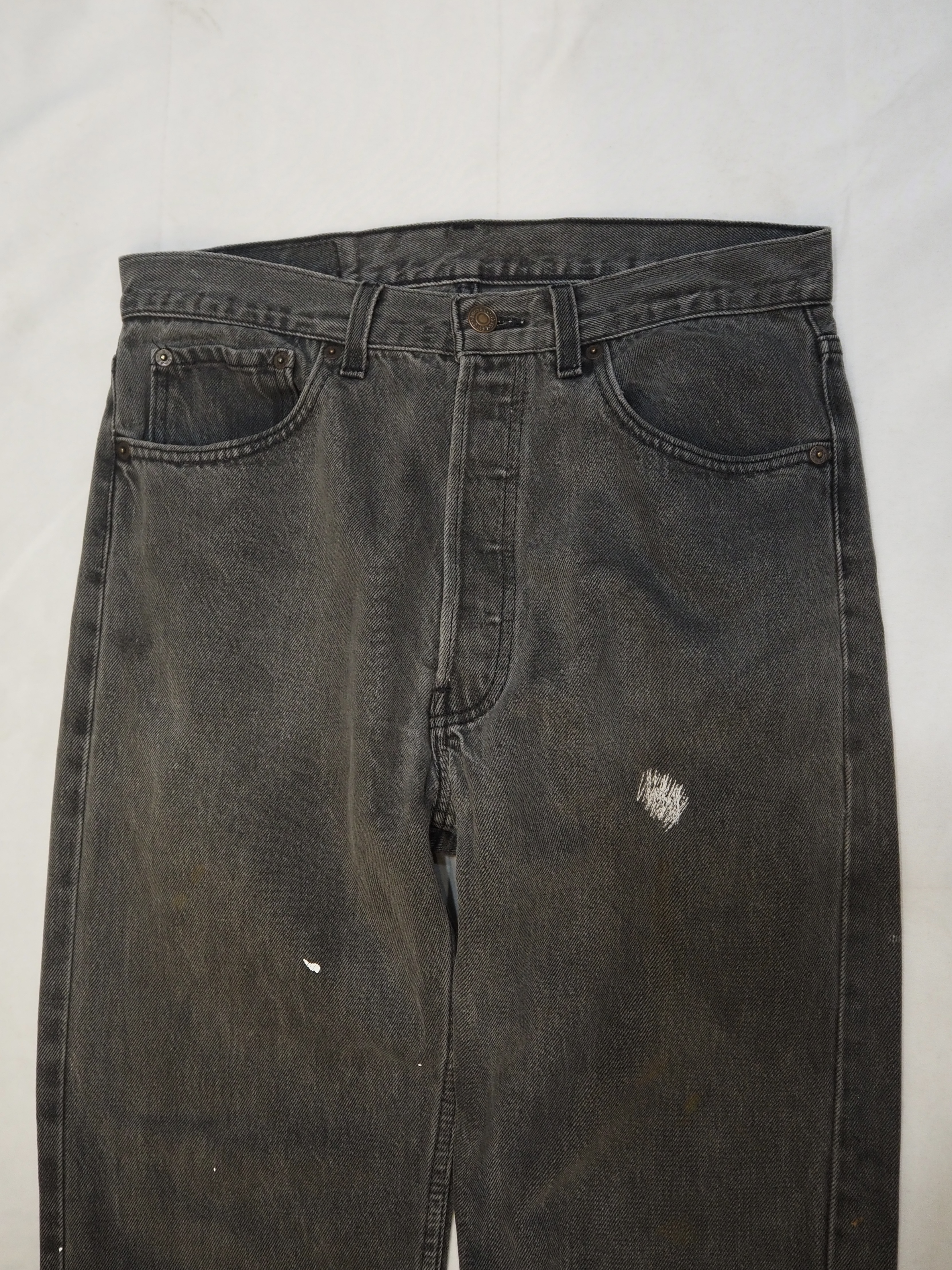 90’s Levi’s 501 Black Denim 32×28 US製 の画像 2