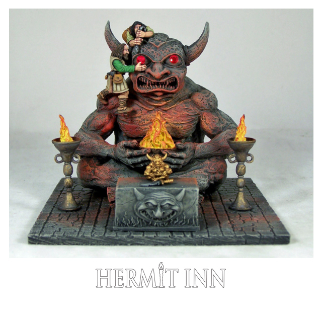 宝石の眼を持つ悪魔の彫像 - 画像1