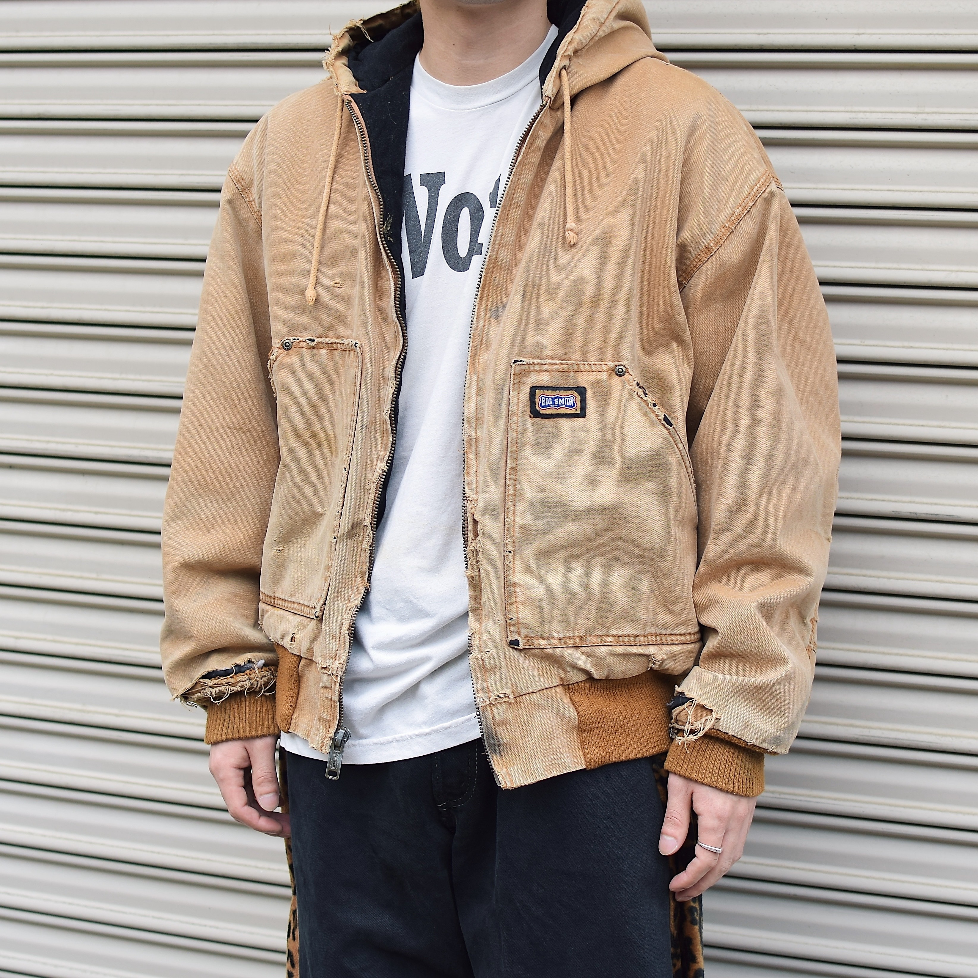 Y2K【BIG SMITH】Grunge Duck Hoodie Jacket の画像 3