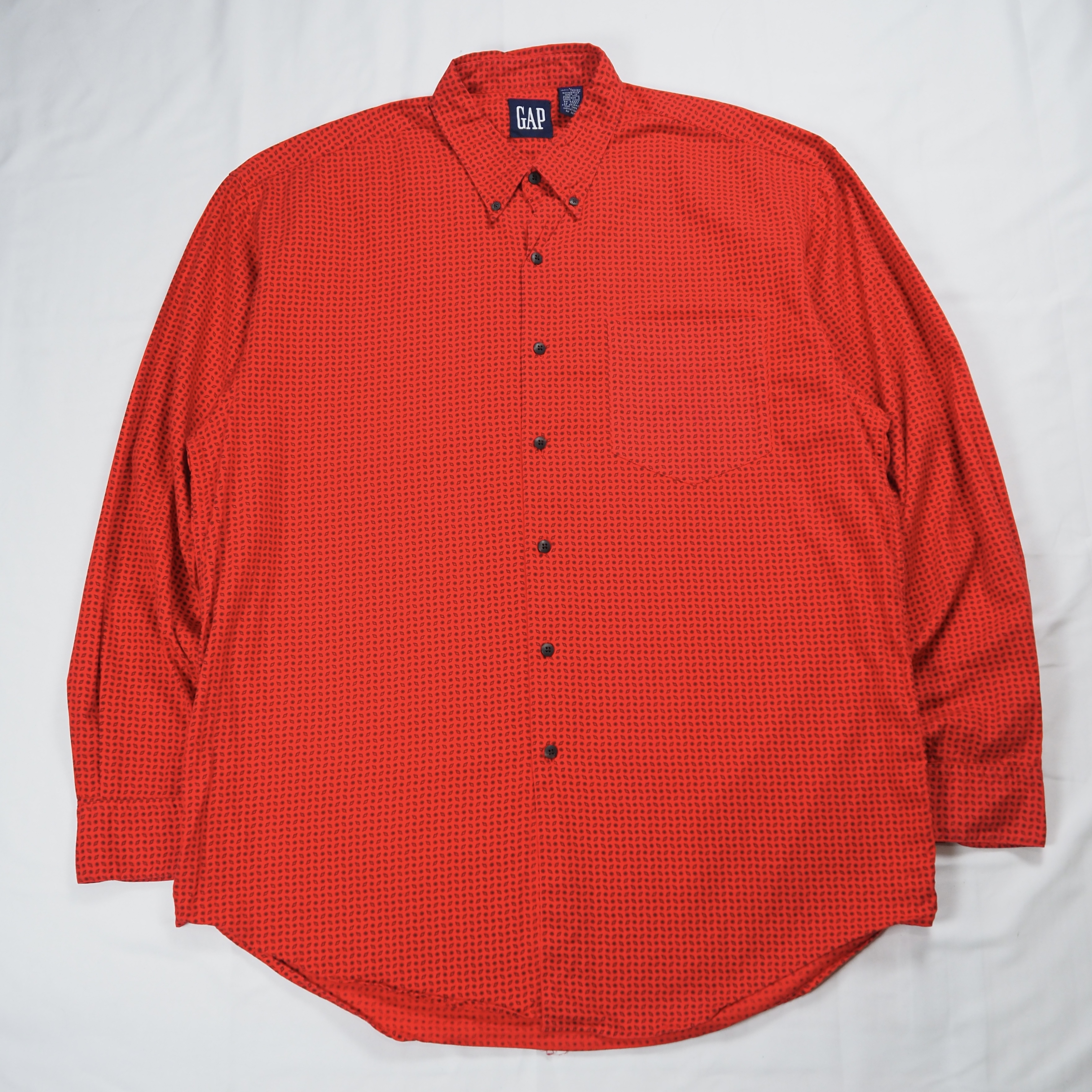 90’s OLD GAP コットンシャツ Lサイズ レッド
