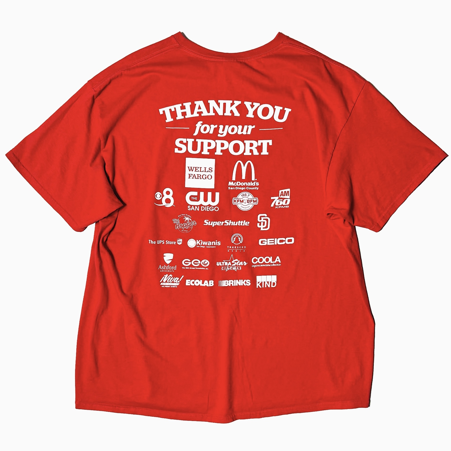 Y2K【DELTA】"McDonald RED SHOE DAY" T-shirt の画像 2