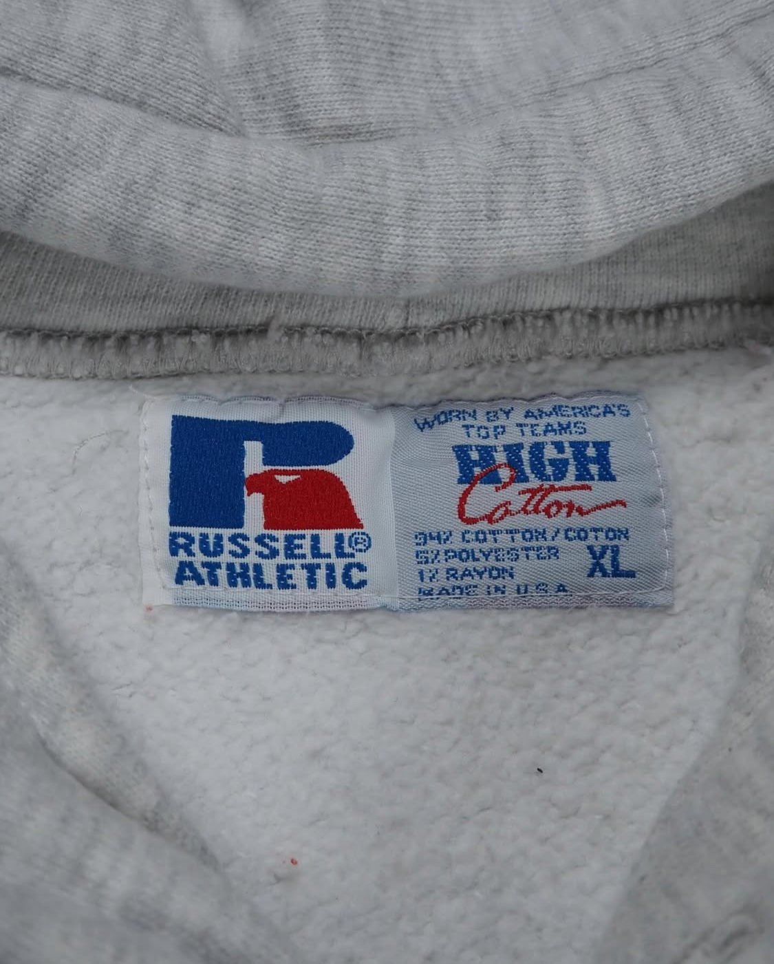 90’s Russell Athletic ハイコットン フーディ の画像 4