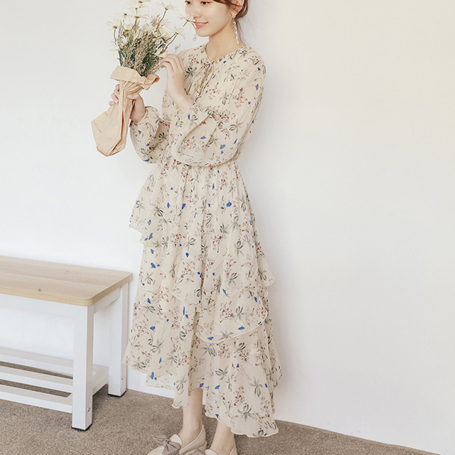 期間限定sale 送料無料 韓国 ファッション レディース ワンピース 花柄 ロングワンピース花柄 ワンピース シフォン Aライン きれいめ 大人可愛い マキシ丈 H 110 Bonheur Femme ボヌール ファム 期間限定sale 送料無料 韓国 ファッション レディース ワンピース 花柄 ロングワンピース花柄 ワンピース シフォン Aライン きれいめ 大人可愛い マキシ丈 H 110 Bonheur Femme ボヌール ファム