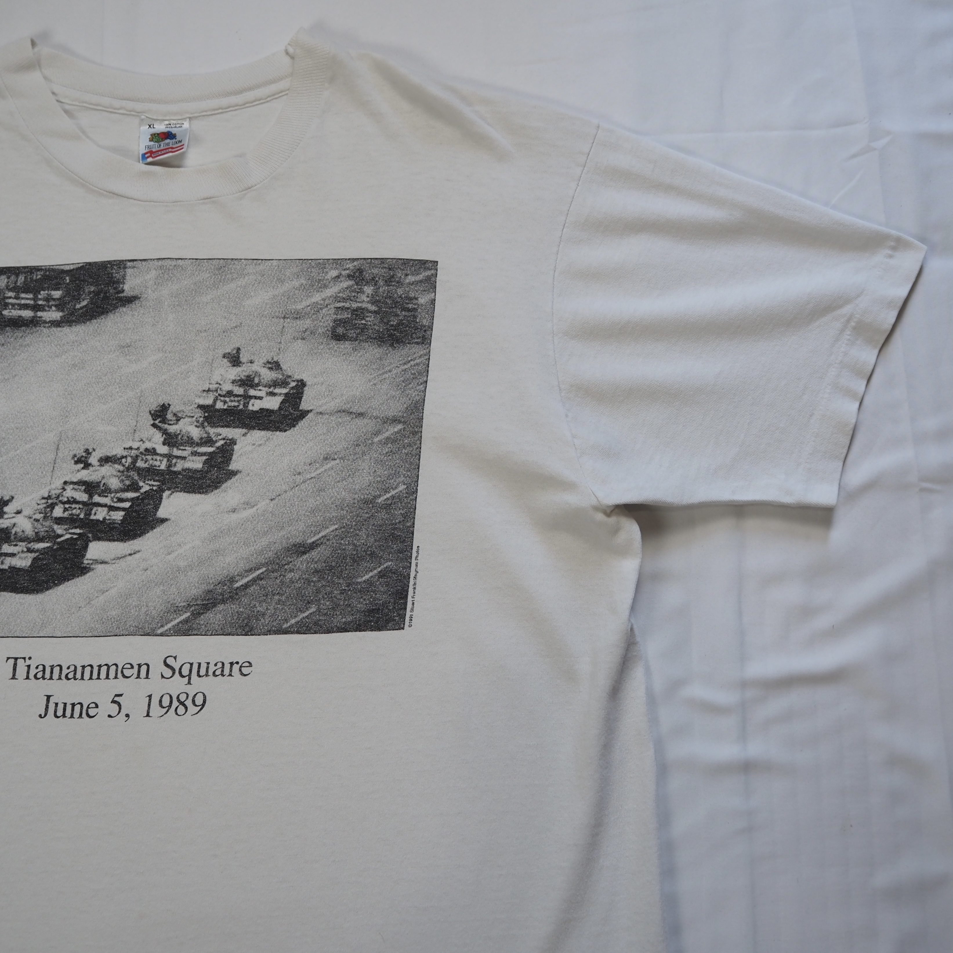 90’s フルーツタグ 天安門事件 Tシャツ XLサイズ の画像 4