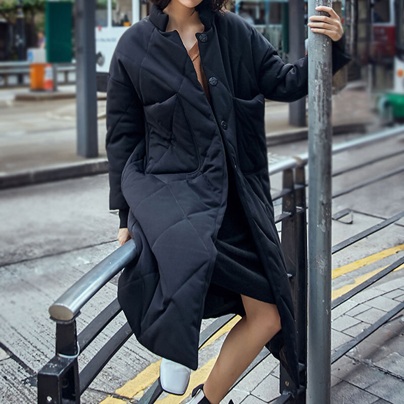 即納 キルティングダウンコート ブラック アウター 秋冬 ロング リラックス ストリート インナーダウン 重ね着 シャツスタイル Aerg アーグ レディースアパレル通販サイト