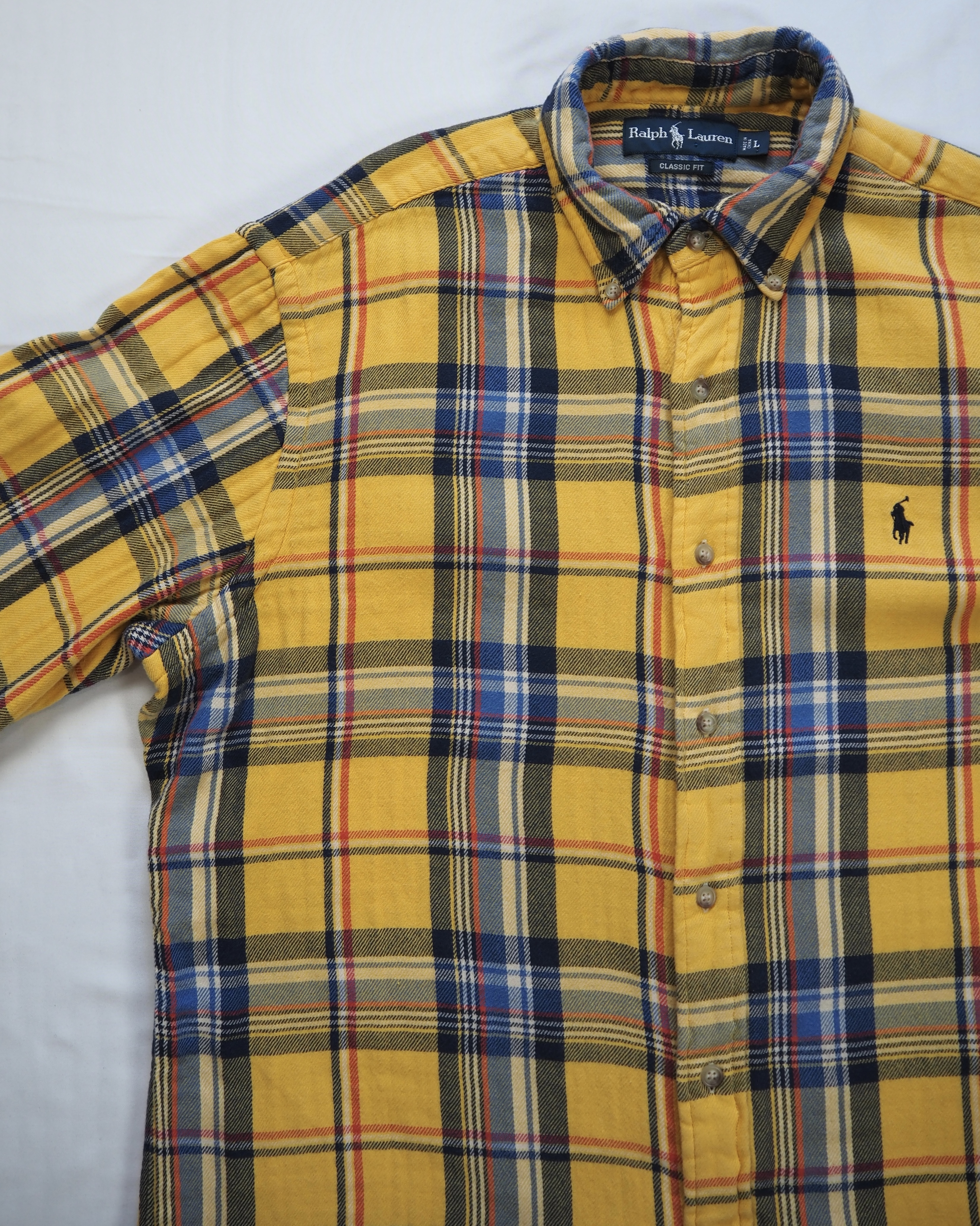 90’s Ralph Lauren ヘヴィネル イエロー Lサイズ の画像 4