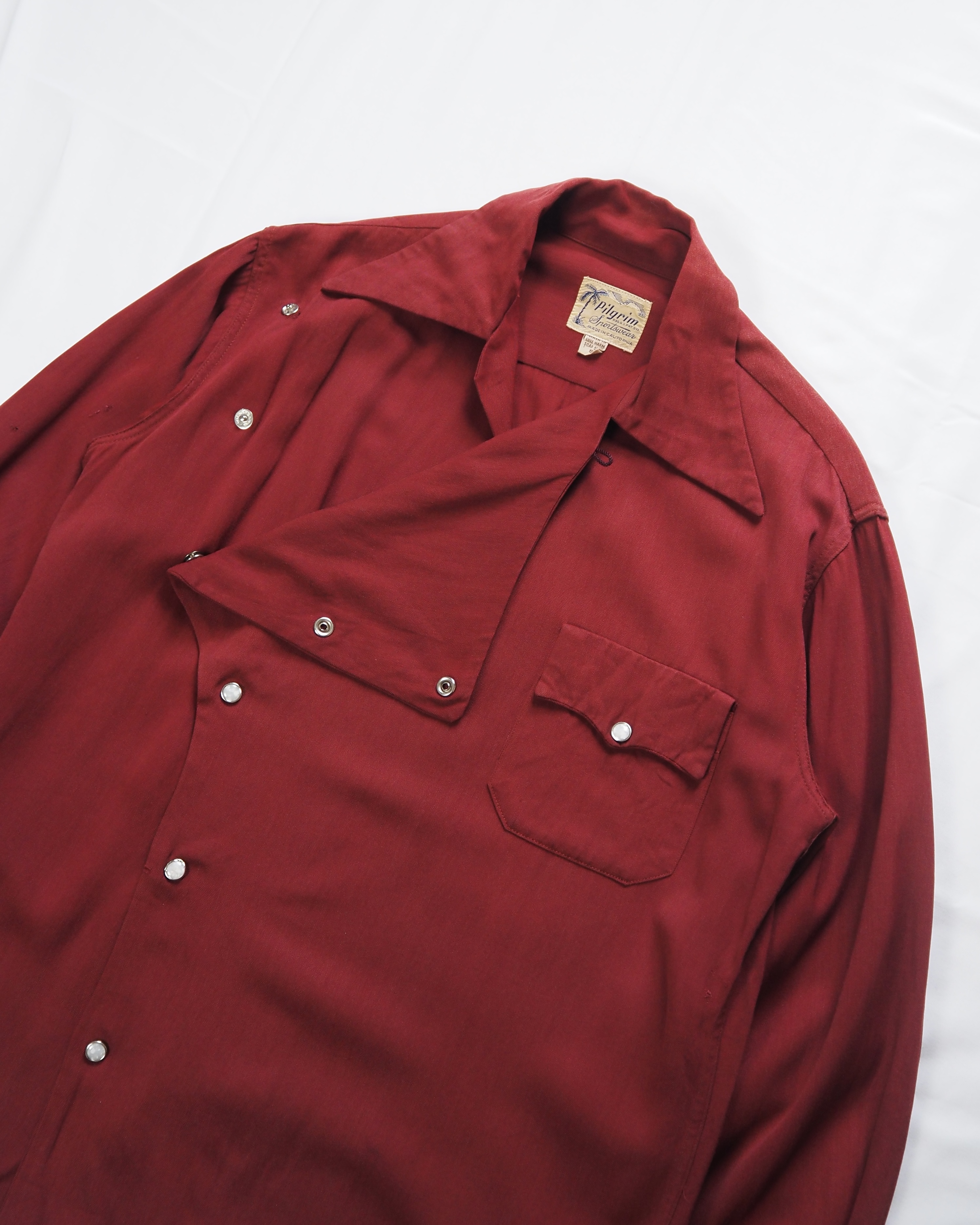 50’s Pilgrim レーヨンシャツ レアスタイル の画像 2