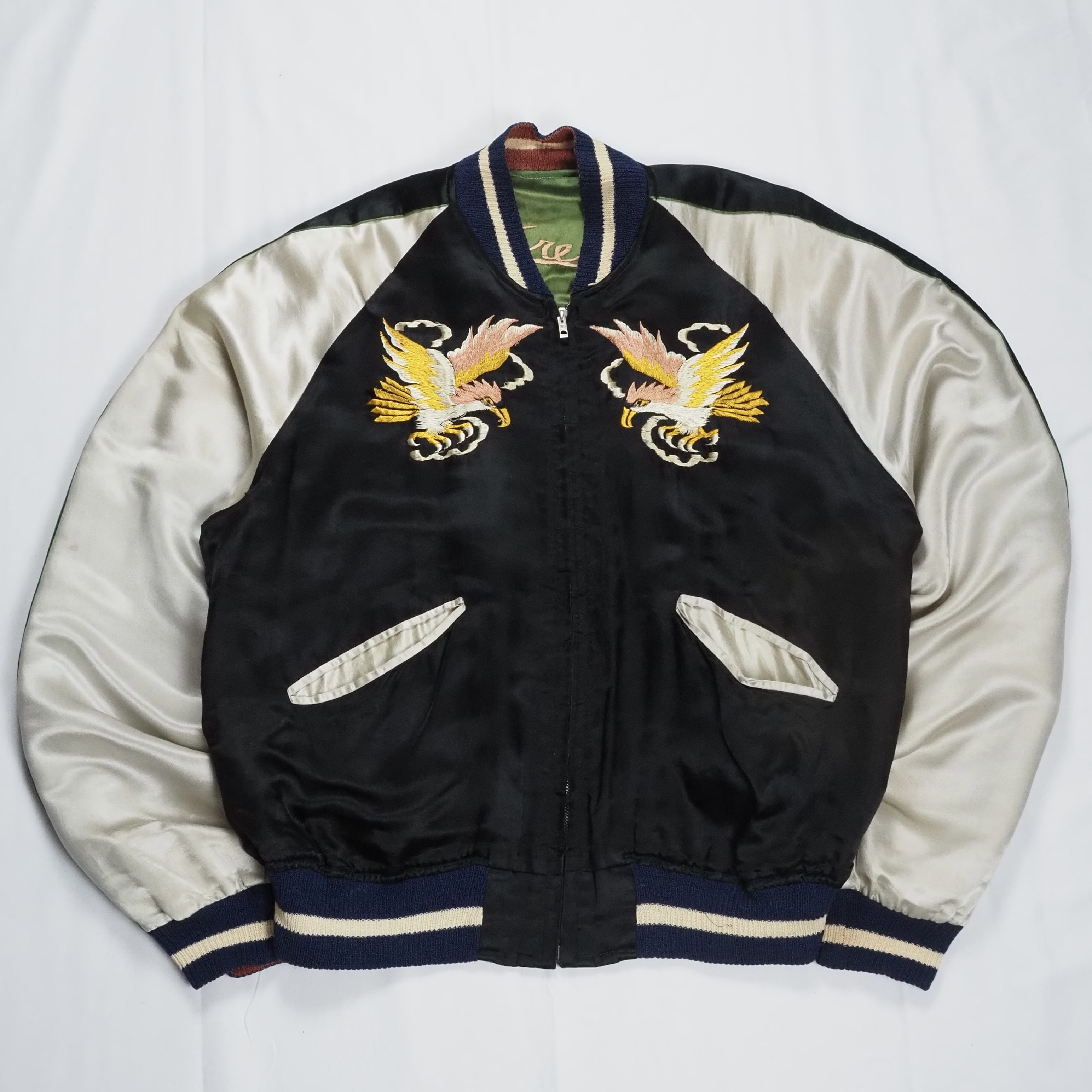 50’s-60’s スーベニアジャケット 虎 中綿なし の画像 12