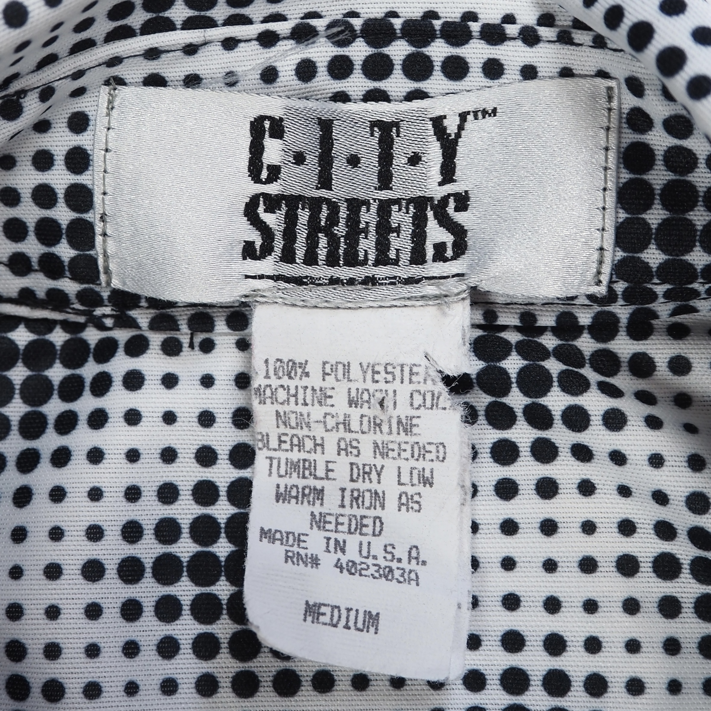 90’s City Street ロングスリーブシャツ アメリカ製 の画像 8