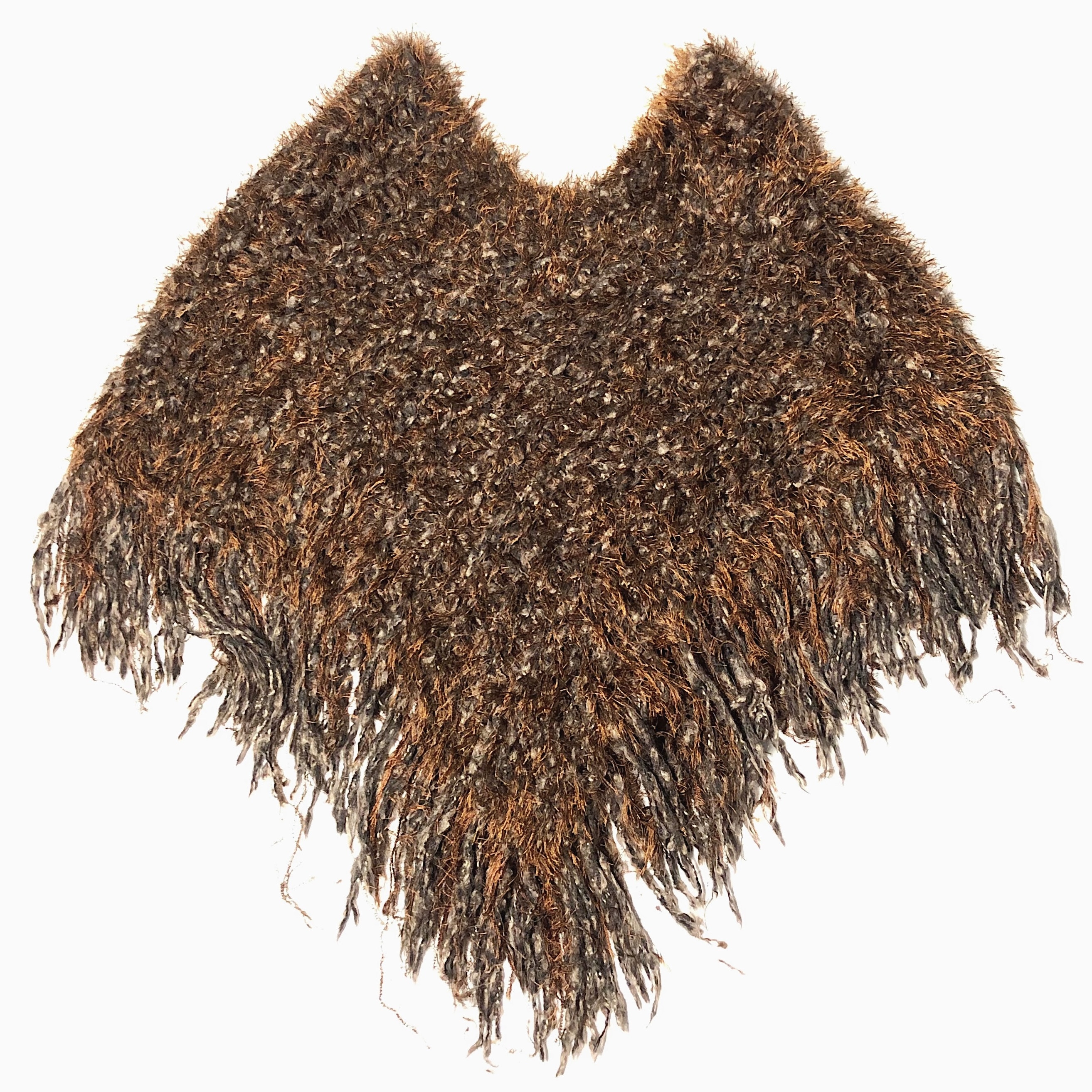 Vintage Fringe Knit Poncho の画像 2