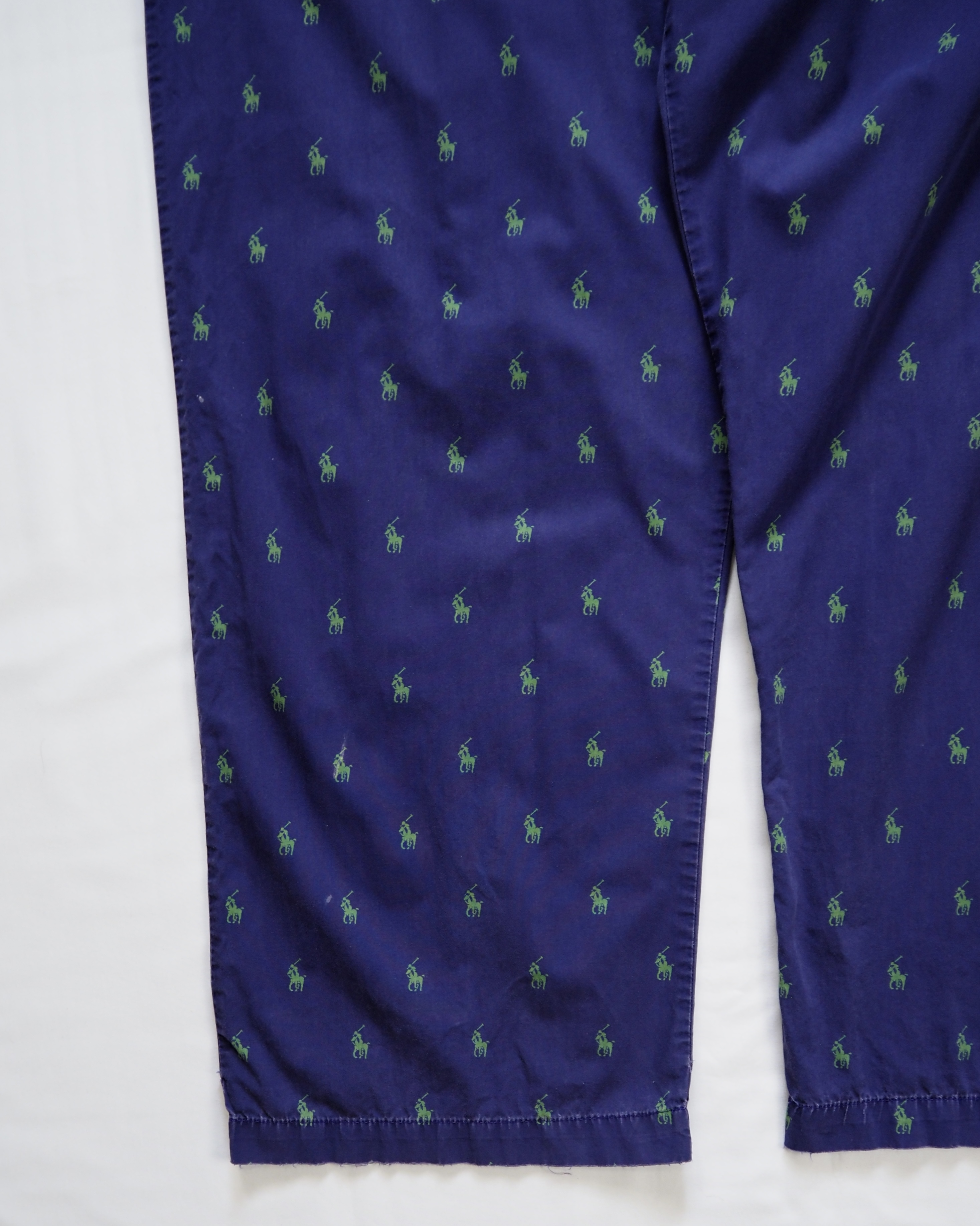 90’s Ralph Lauren パジャマパンツ 総柄 パープル Lサイズ の画像 8