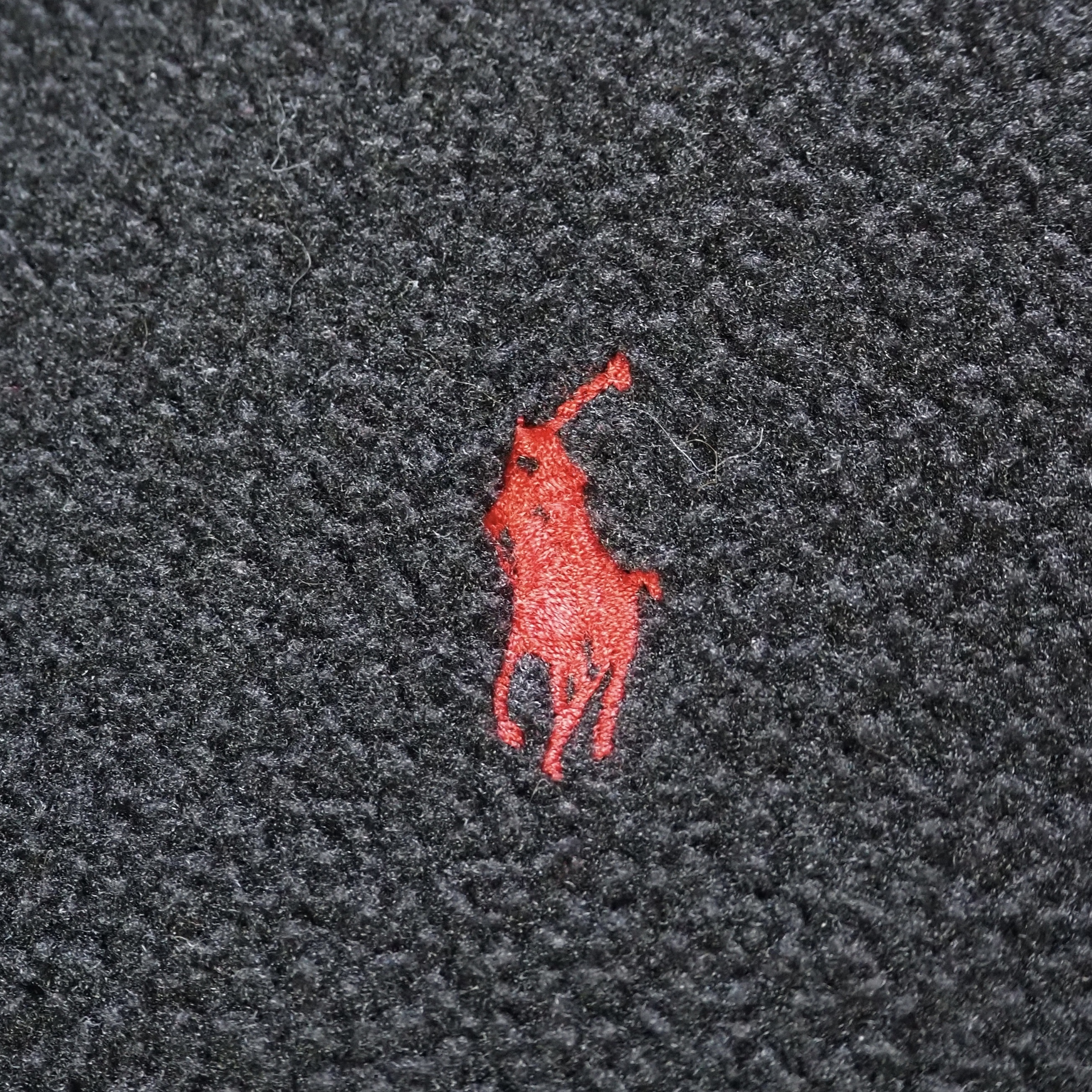 90’s Ralph Lauren フリースジップフーディ ブラック Lサイズ の画像 4