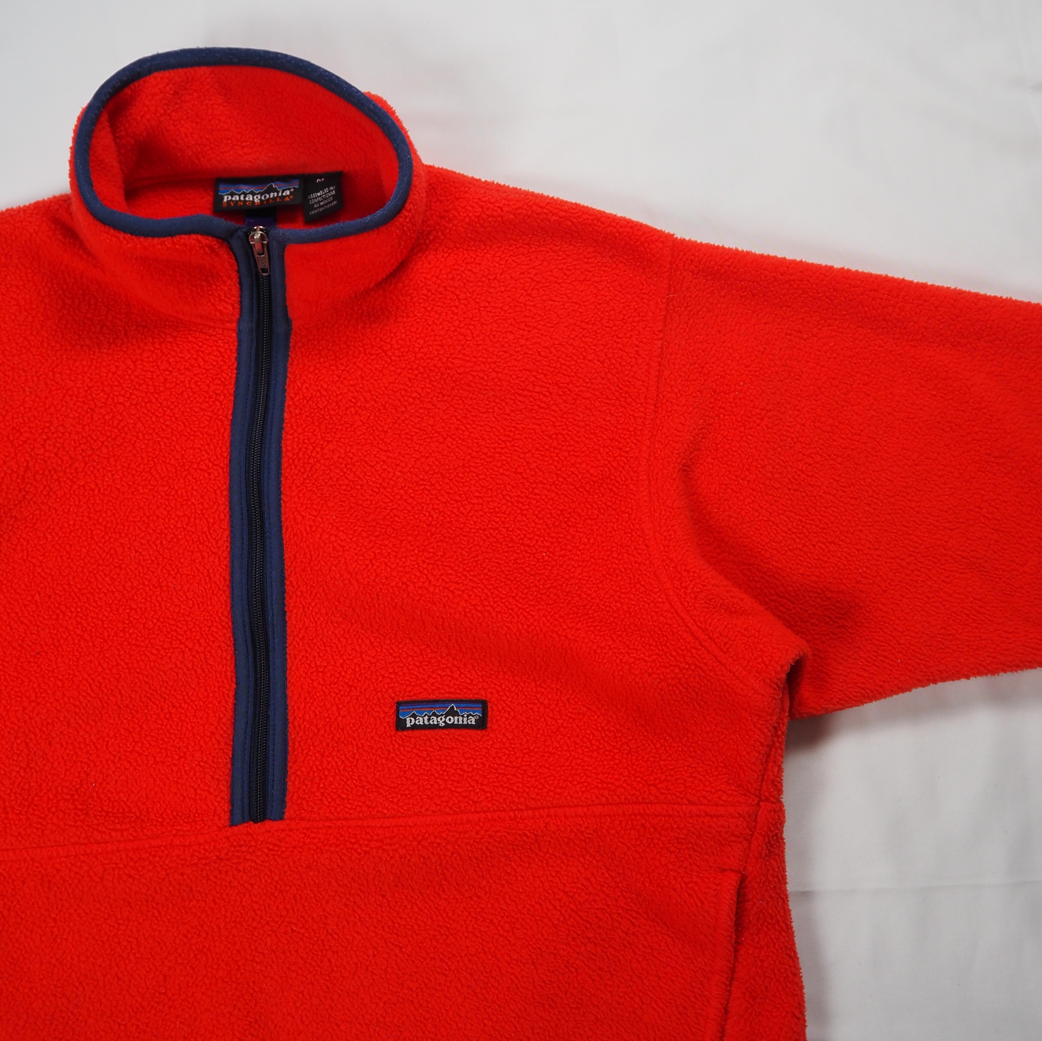 【9/23 20:00入荷】90's Patagonia マースピアル シンチラ レッド Mサイズ の画像 5