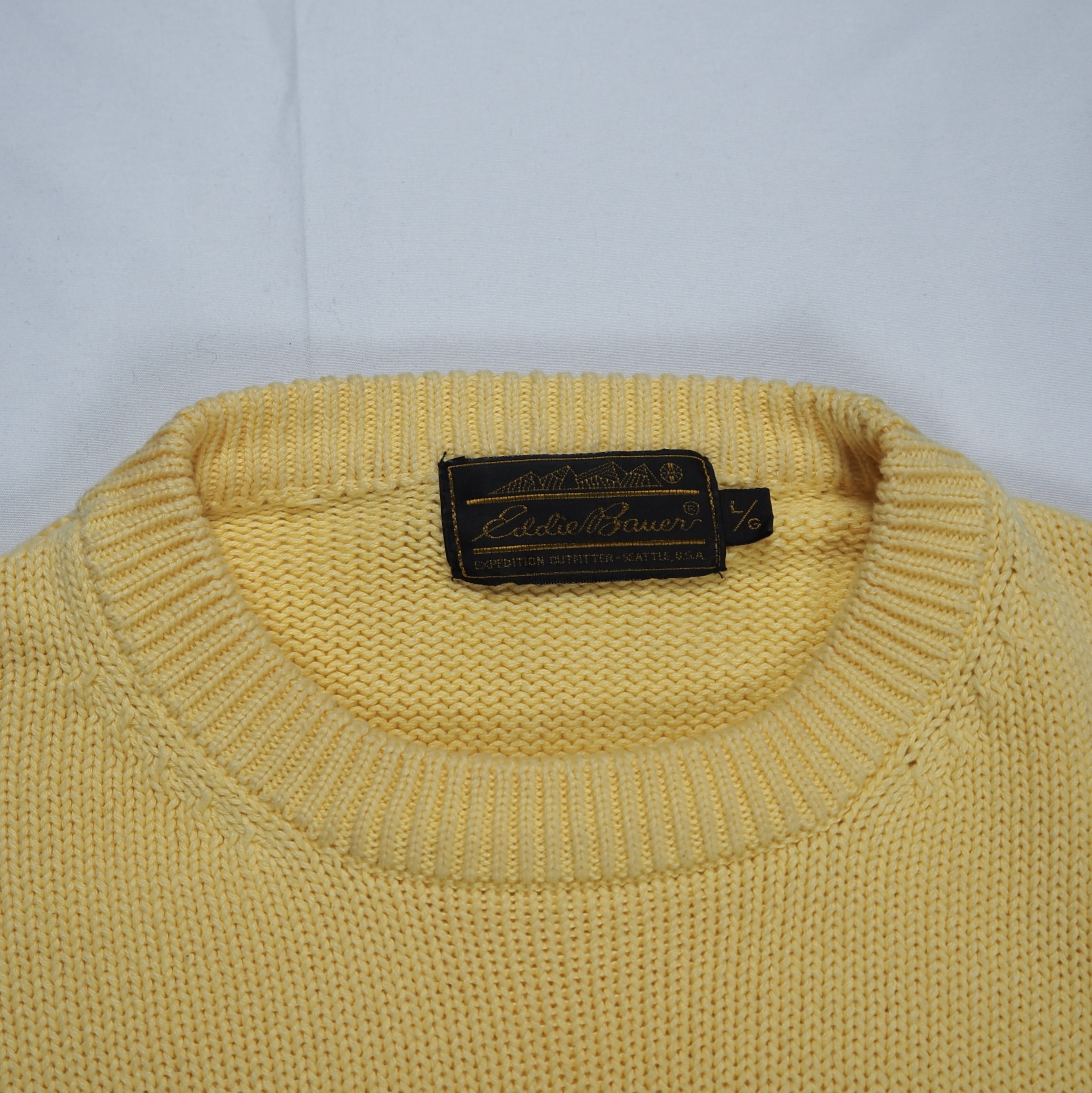 90’s Eddie Bauer コットンニット Lサイズ の画像 8