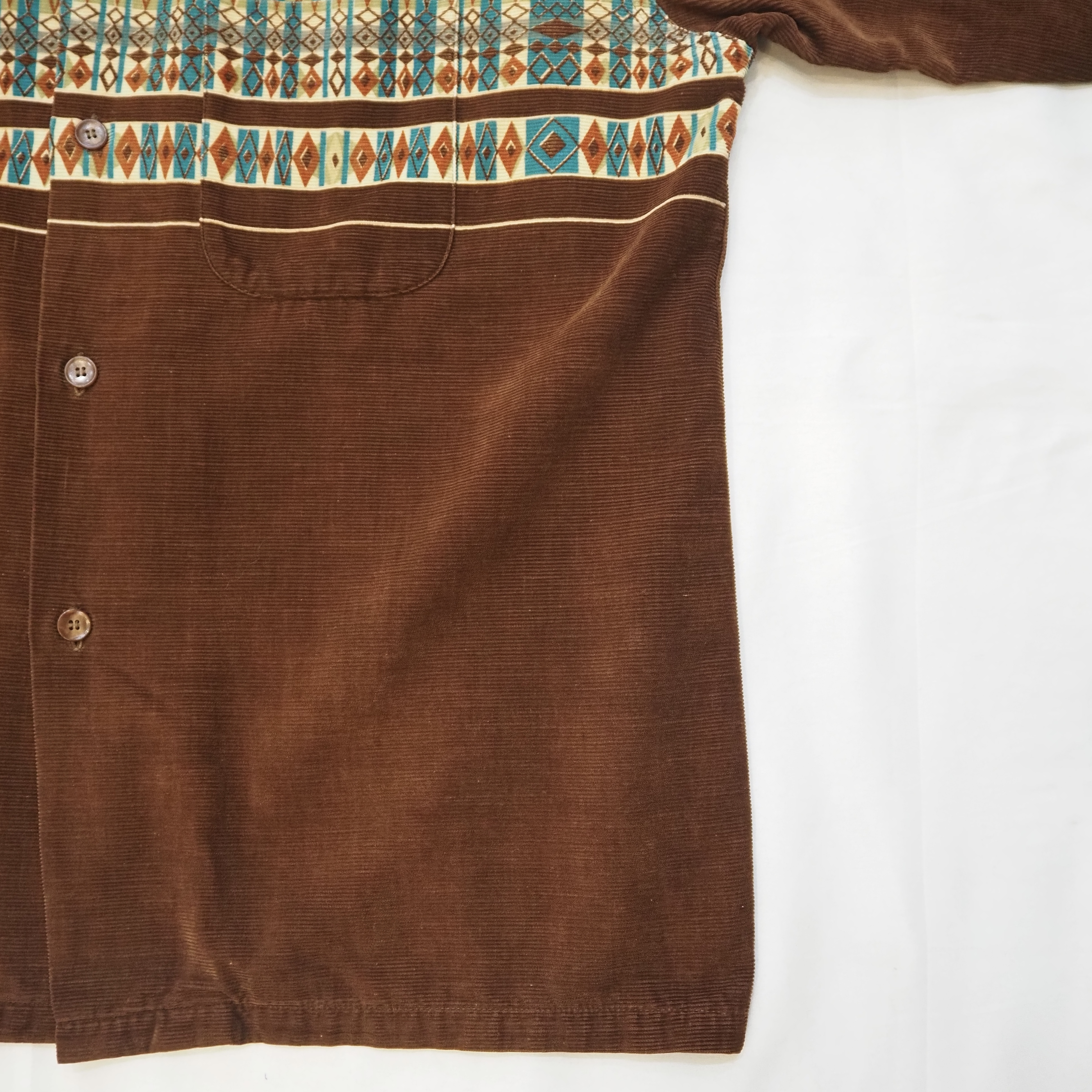 50’s Towncraft Printed Corduroy Shirt の画像 5