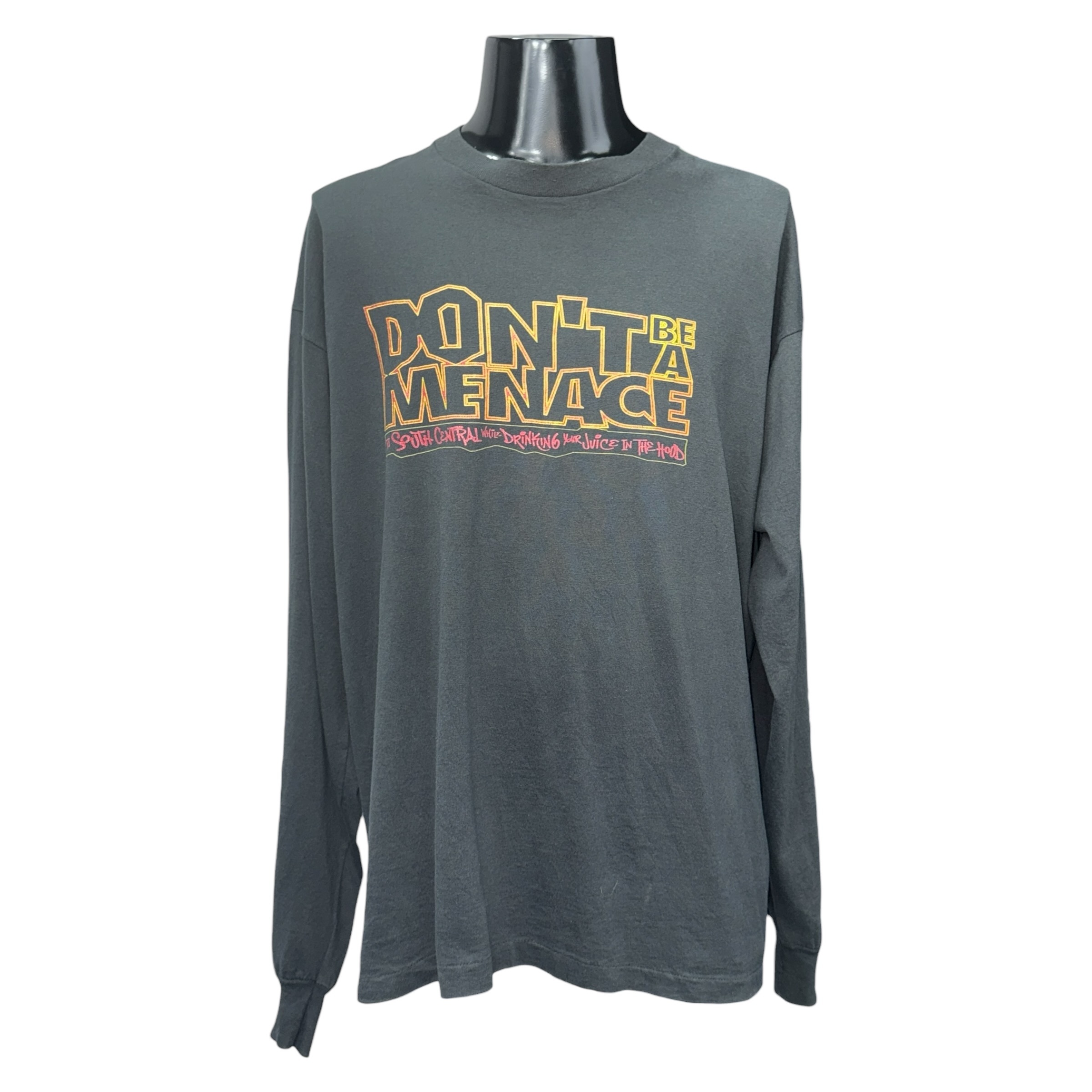 【DON’T BE A MENACE】ドント・ビー・ア・メナス “THE SOUNDTRACK” 1995コピーライト 90’s Vintage MovieロングスリーブTシャツ