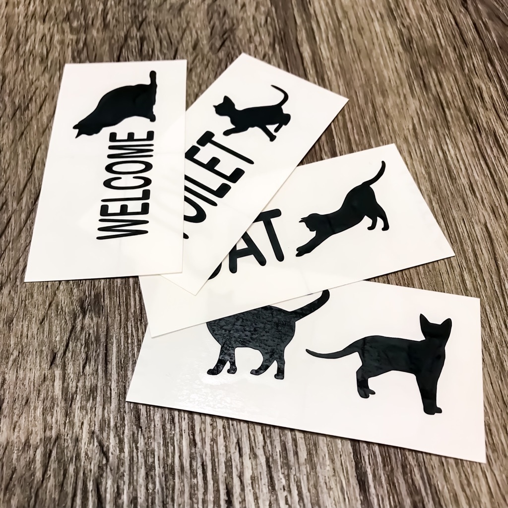 送料無料 4枚セット ネコちゃん ウォールステッカー スイッチ コンセント 猫 Towa Type 送料無料 4枚セット ネコちゃん ウォールステッカー スイッチ コンセント 猫 Towa Type
